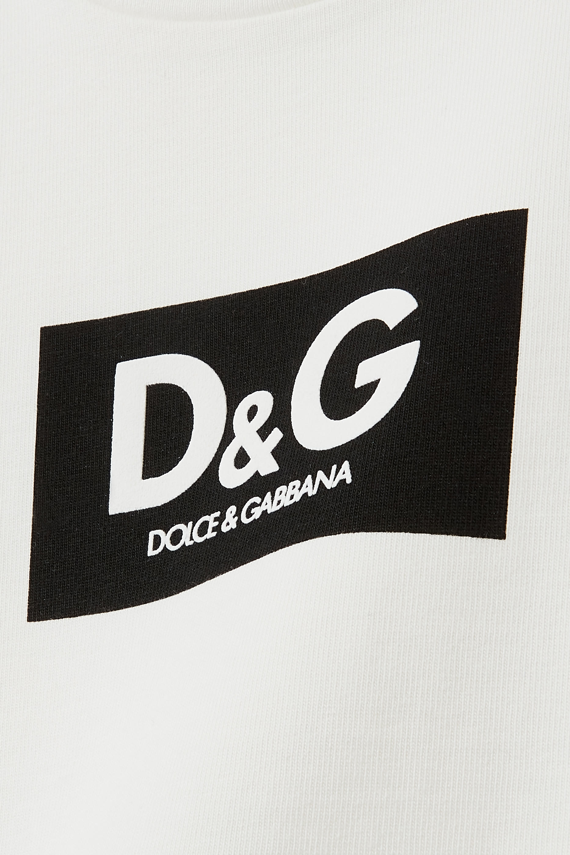 تيشيرت للأطفال بطبعة شعار الماركة بحجم كبير قطن بنسيج متشابك