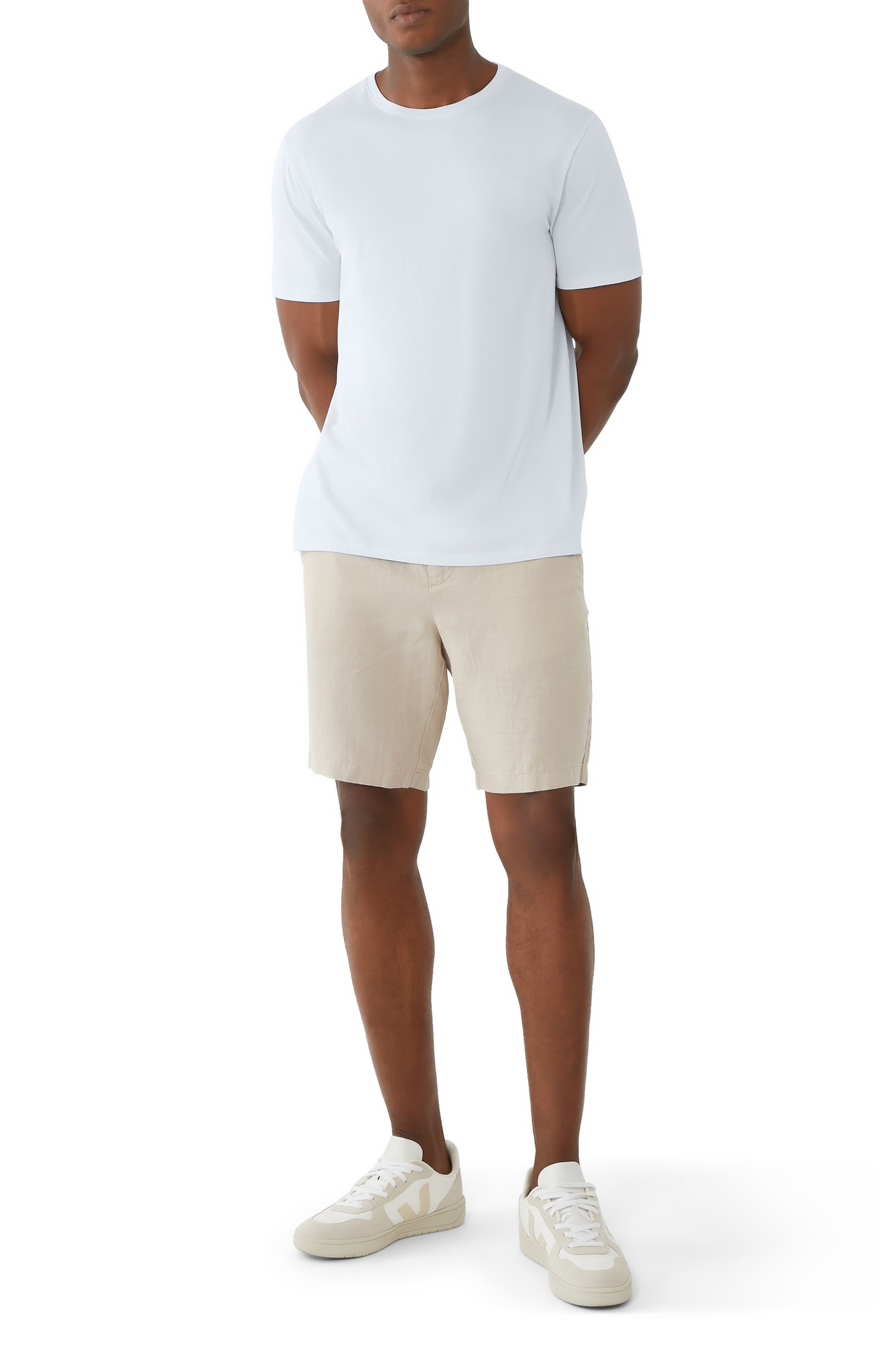 تيشرت بياقة ضيقة قطن بيما