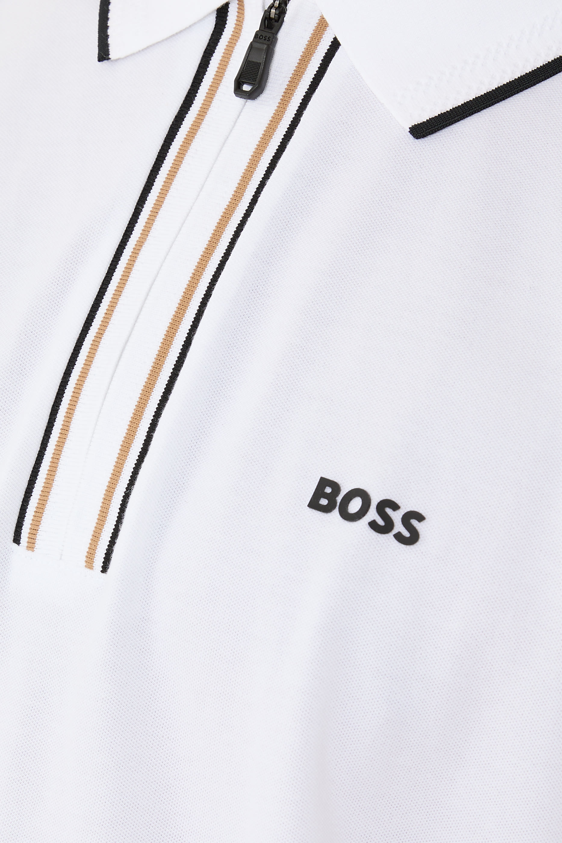 قميص بولو بقصة ضيقة قطن مطاطي سريع الجفاف