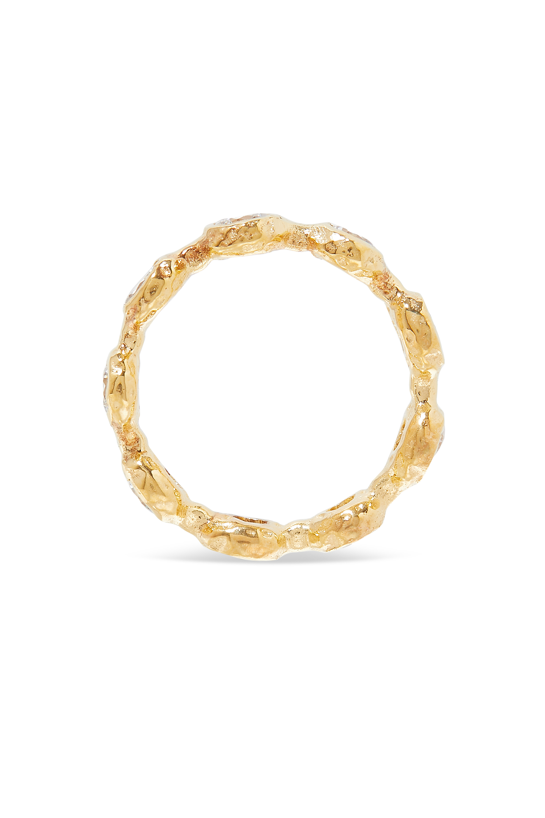 خاتم دائري بأحجار مرصعة يدويا