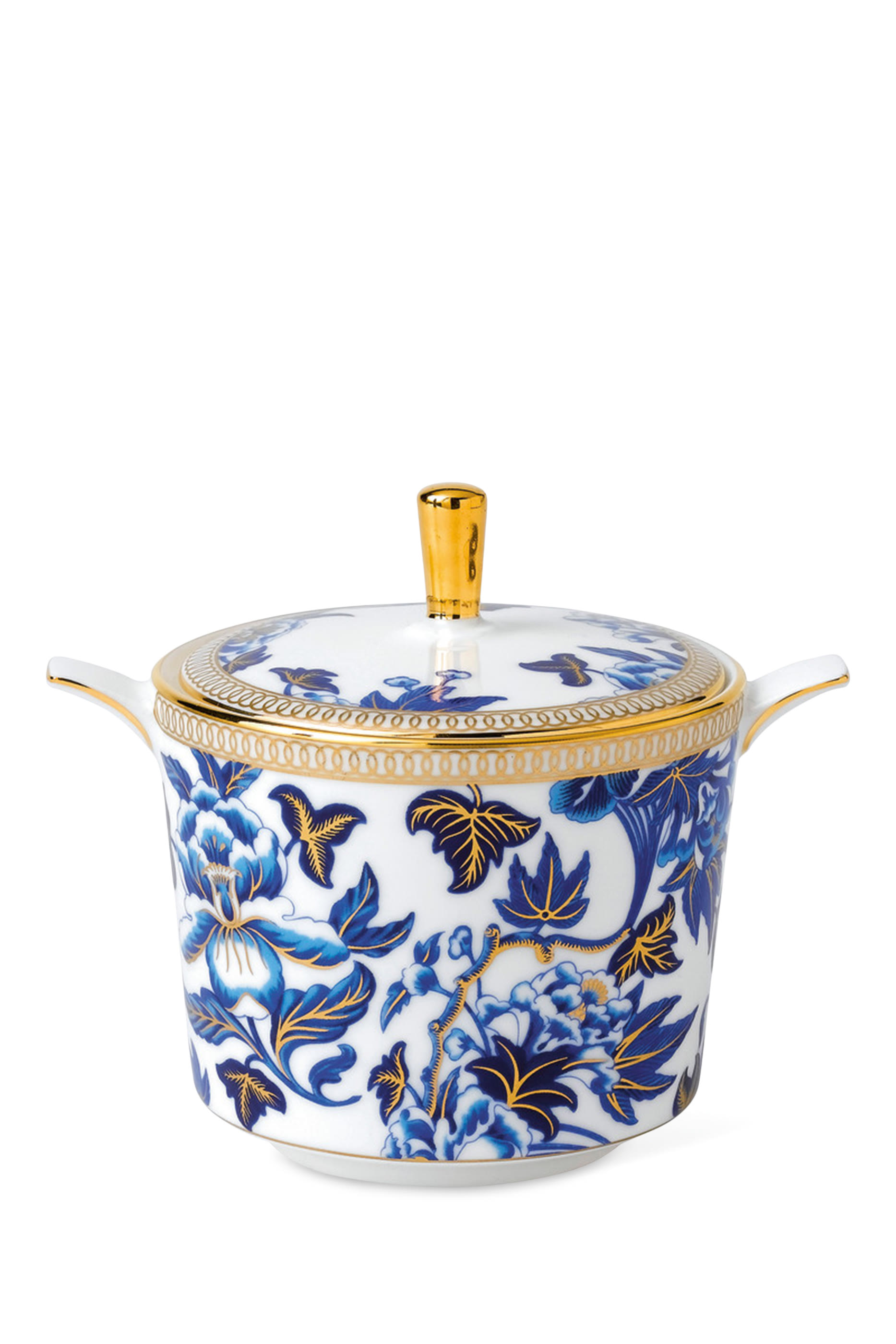 وعاء سكر هبيسكاس بغطاء