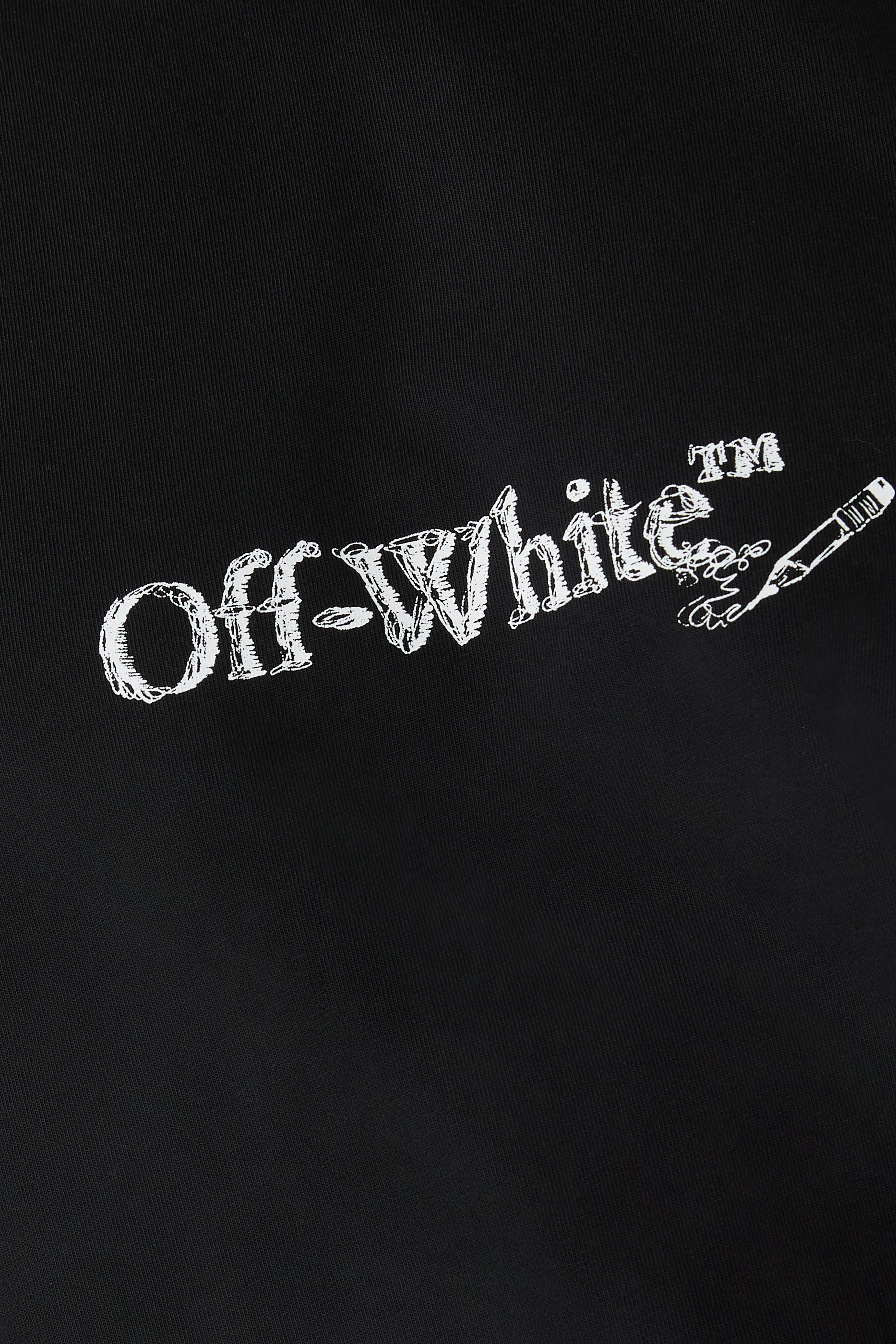 تيشيرت سكيت بنقشة أسهم وشعار الماركة بخط يدوي