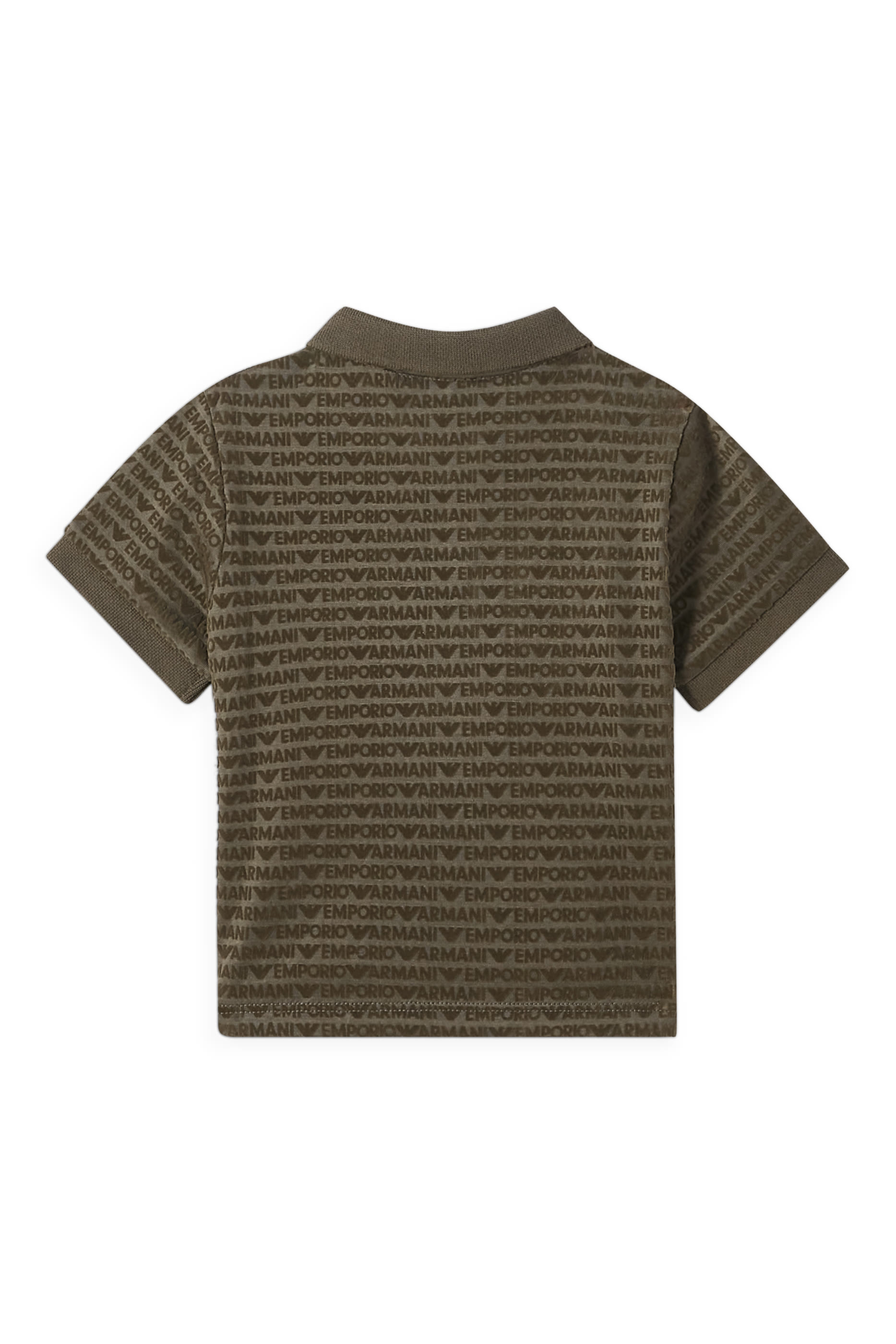 قميص بولو بنقشة شعار الماركة بالكامل للأطفال