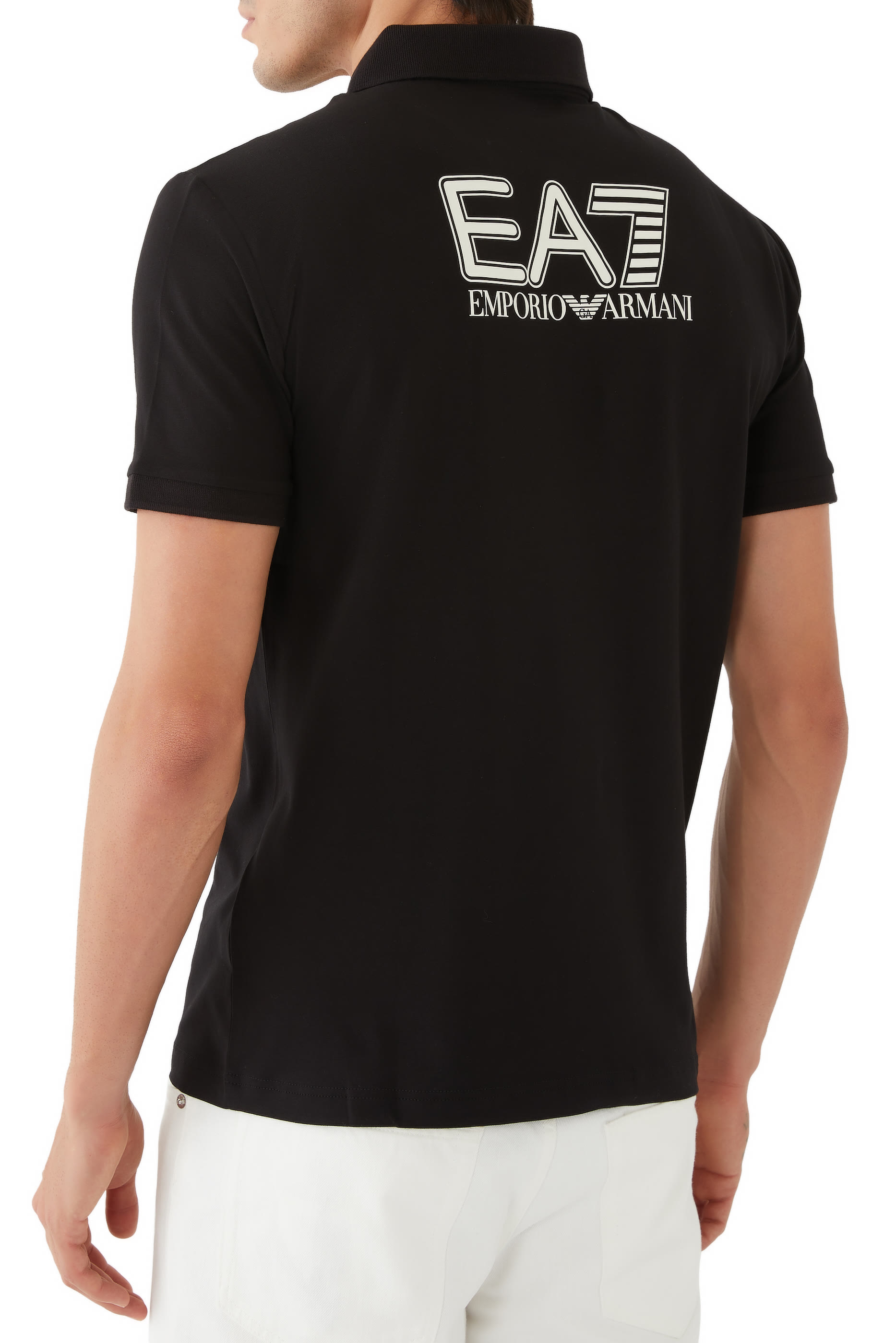 قميص بولو قطن بشعار الماركة