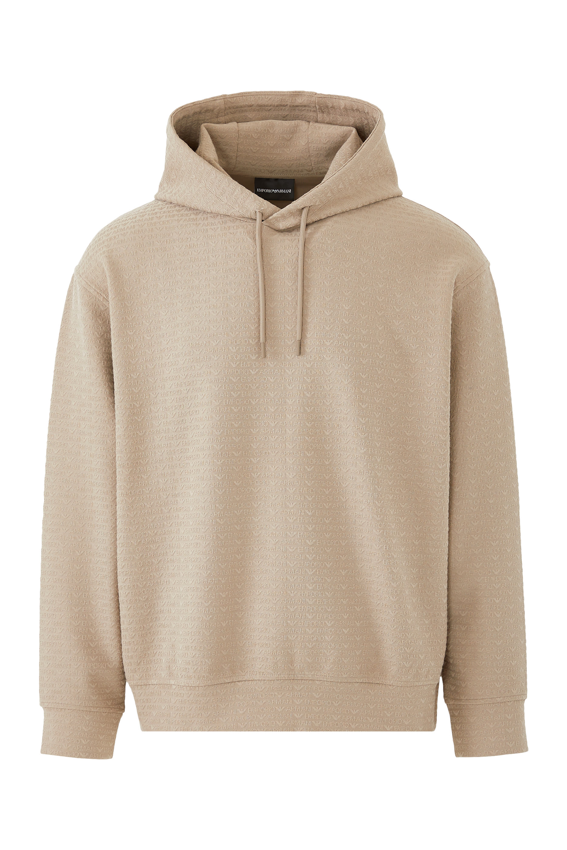 سويت شيرت بغطاء رأس بشعار الماركة