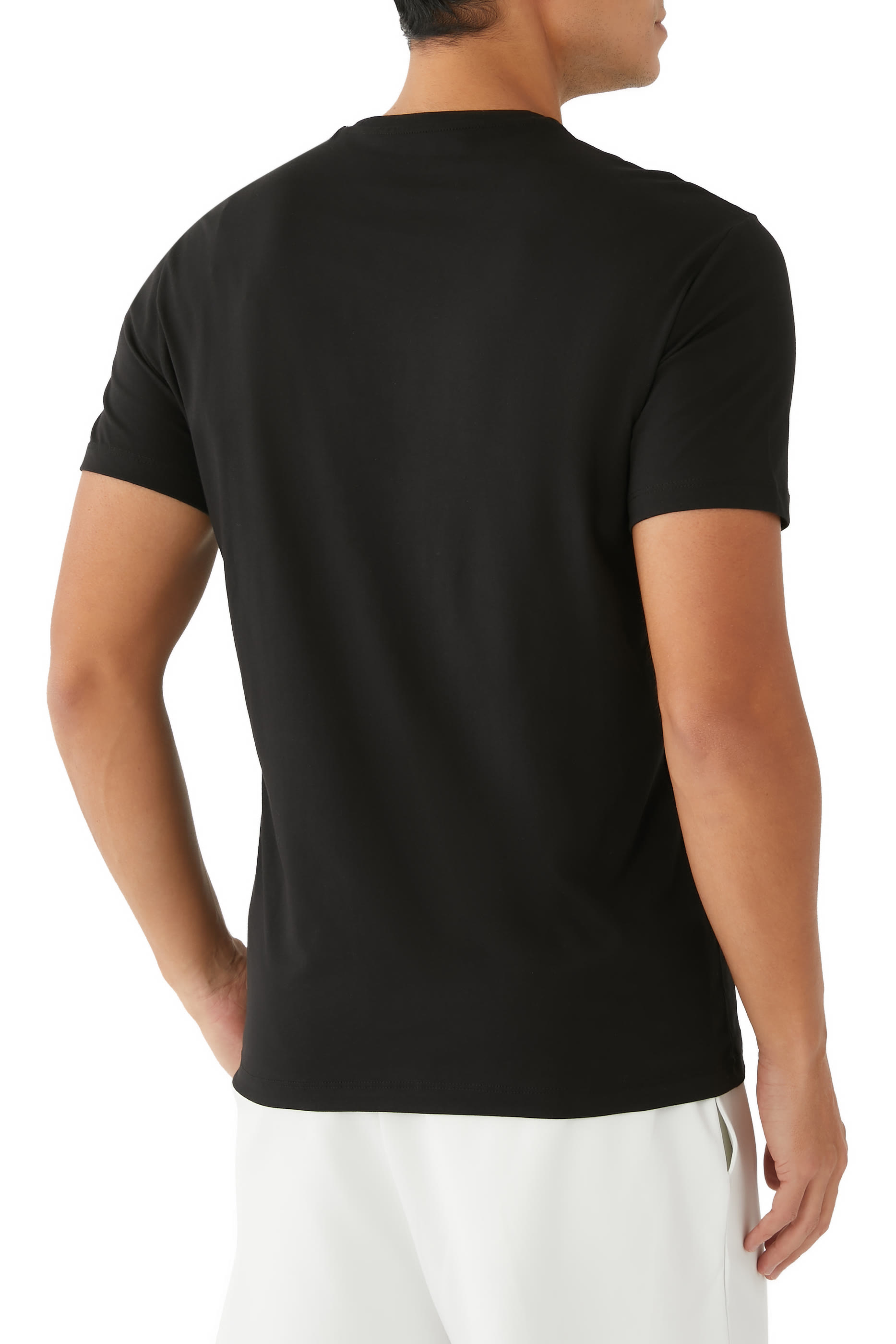 تيشيرت ميتا نايتشر بشعار الماركة بنمط عمودي