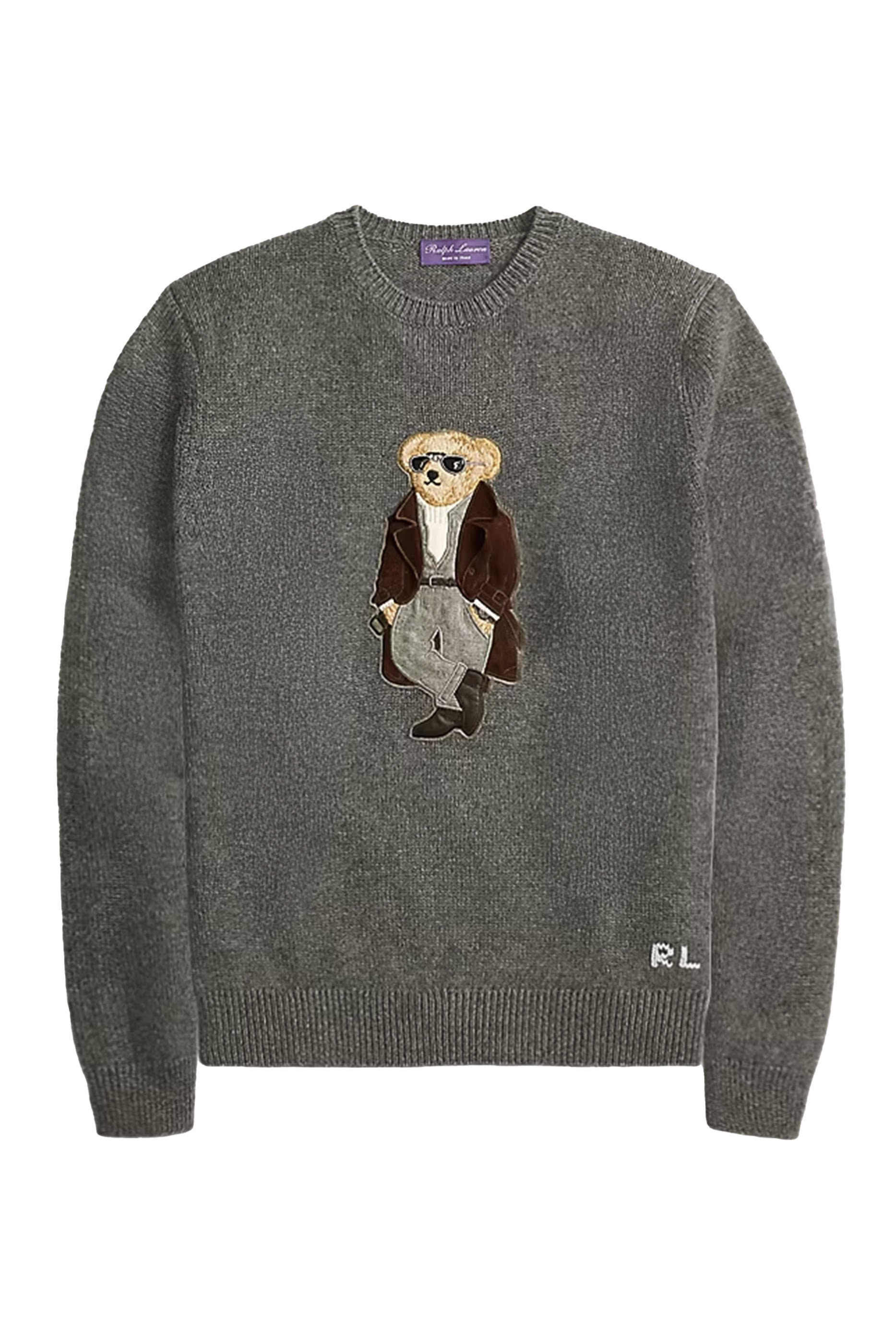 كنزة بولو بشعار الماركة كشمير