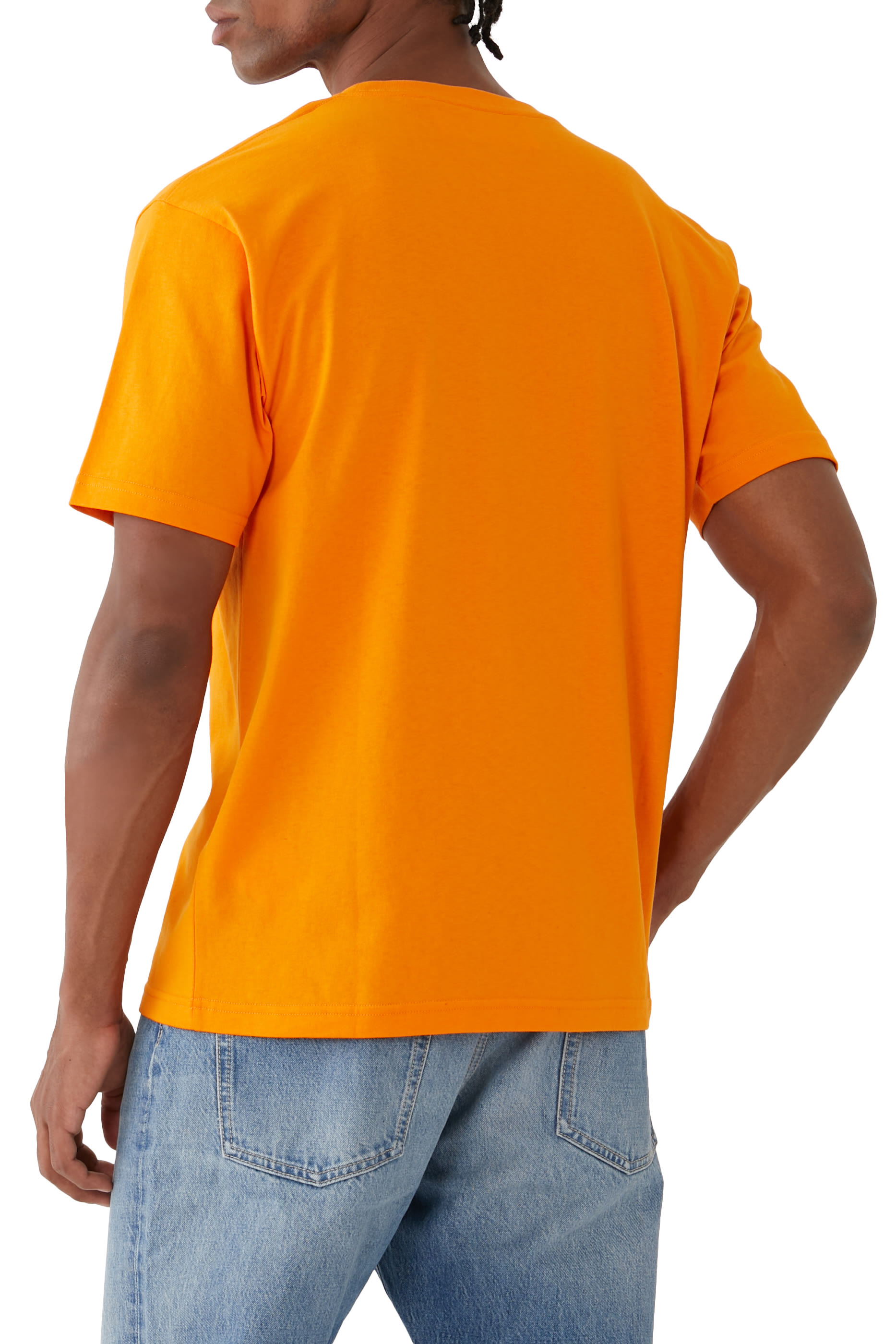 تيشيرت بنقشة شعار الماركة قطن