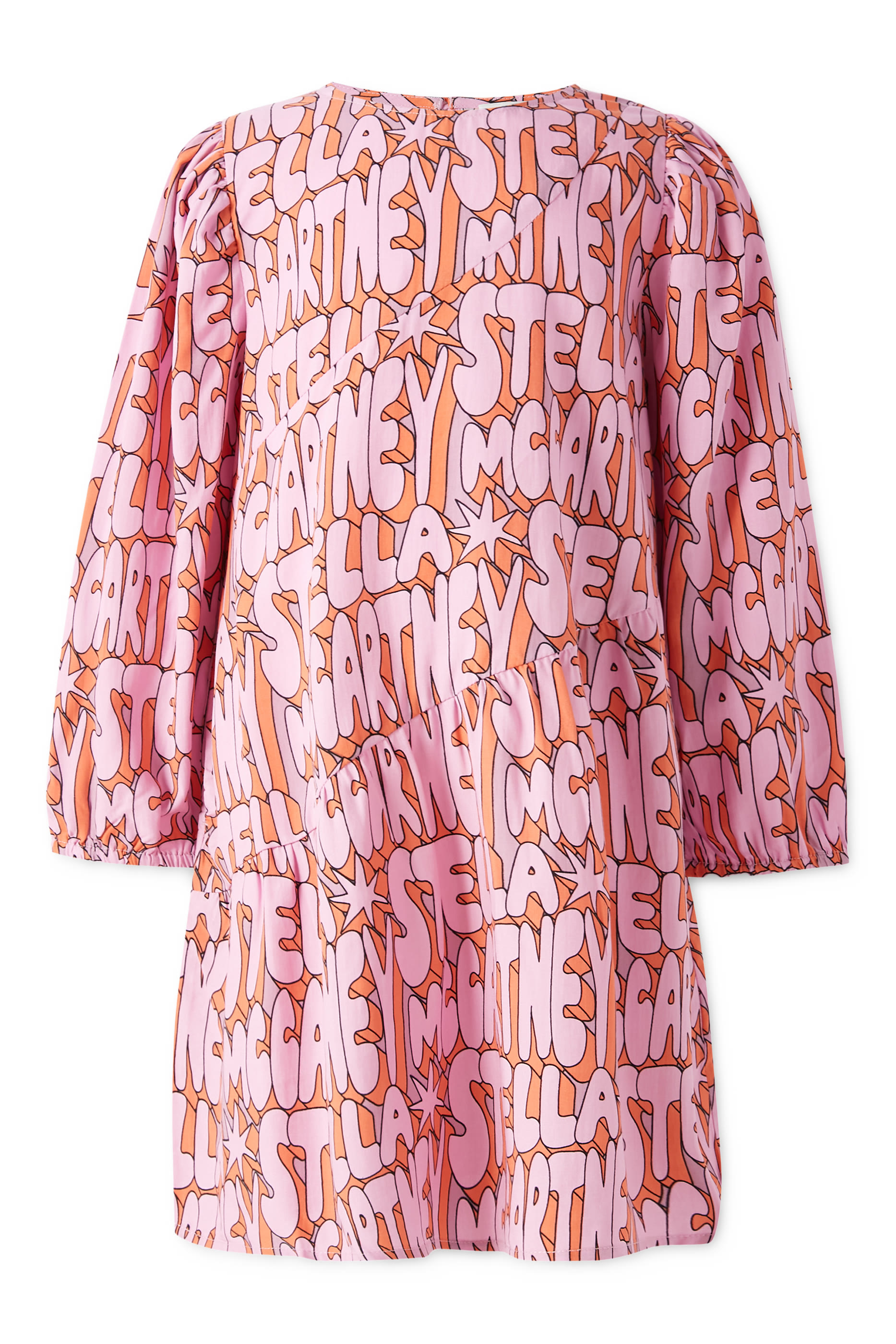 فستان بطبعات شعار الماركة للأطفال