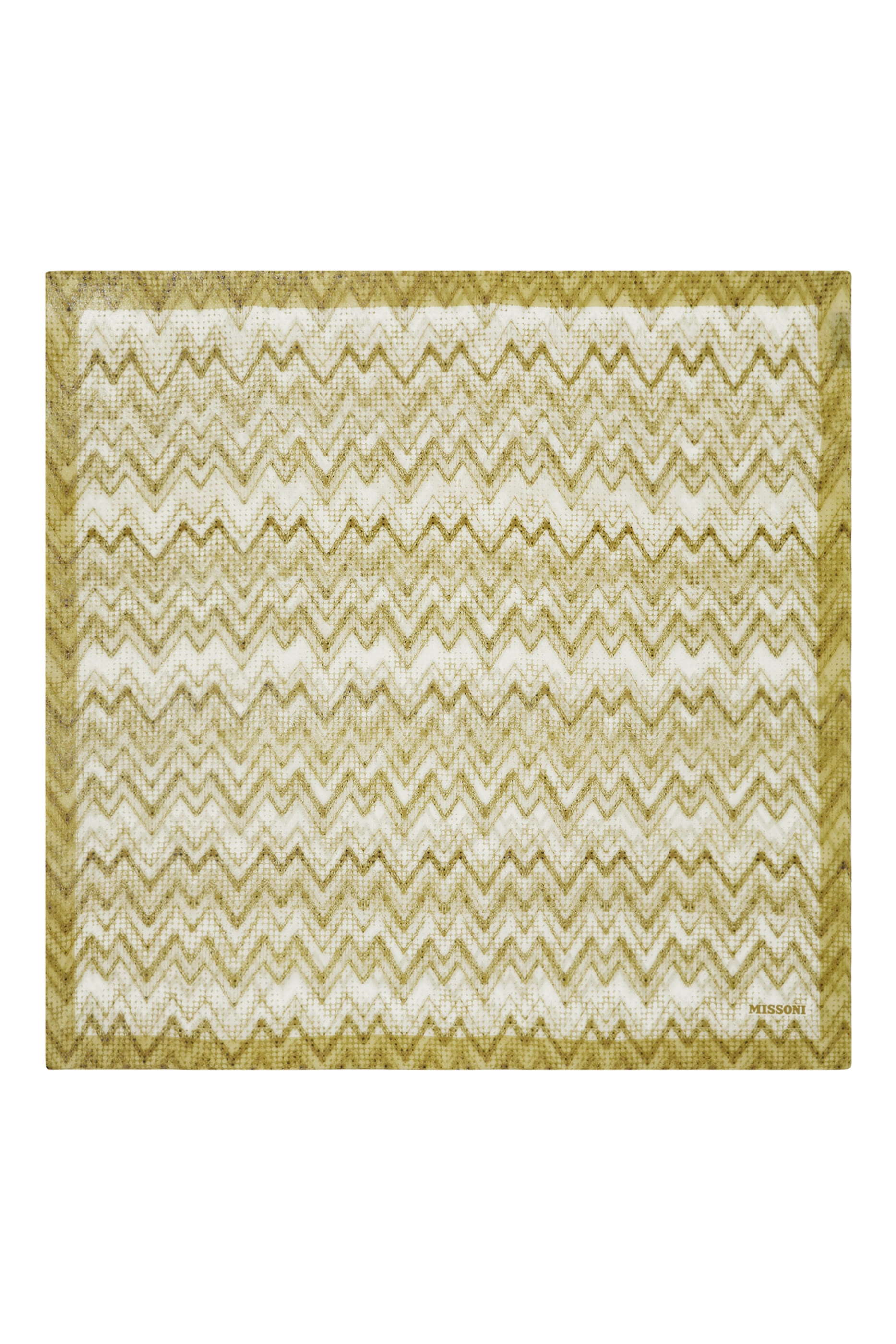 وشاح بنقشة خطوط متعرجة حرير