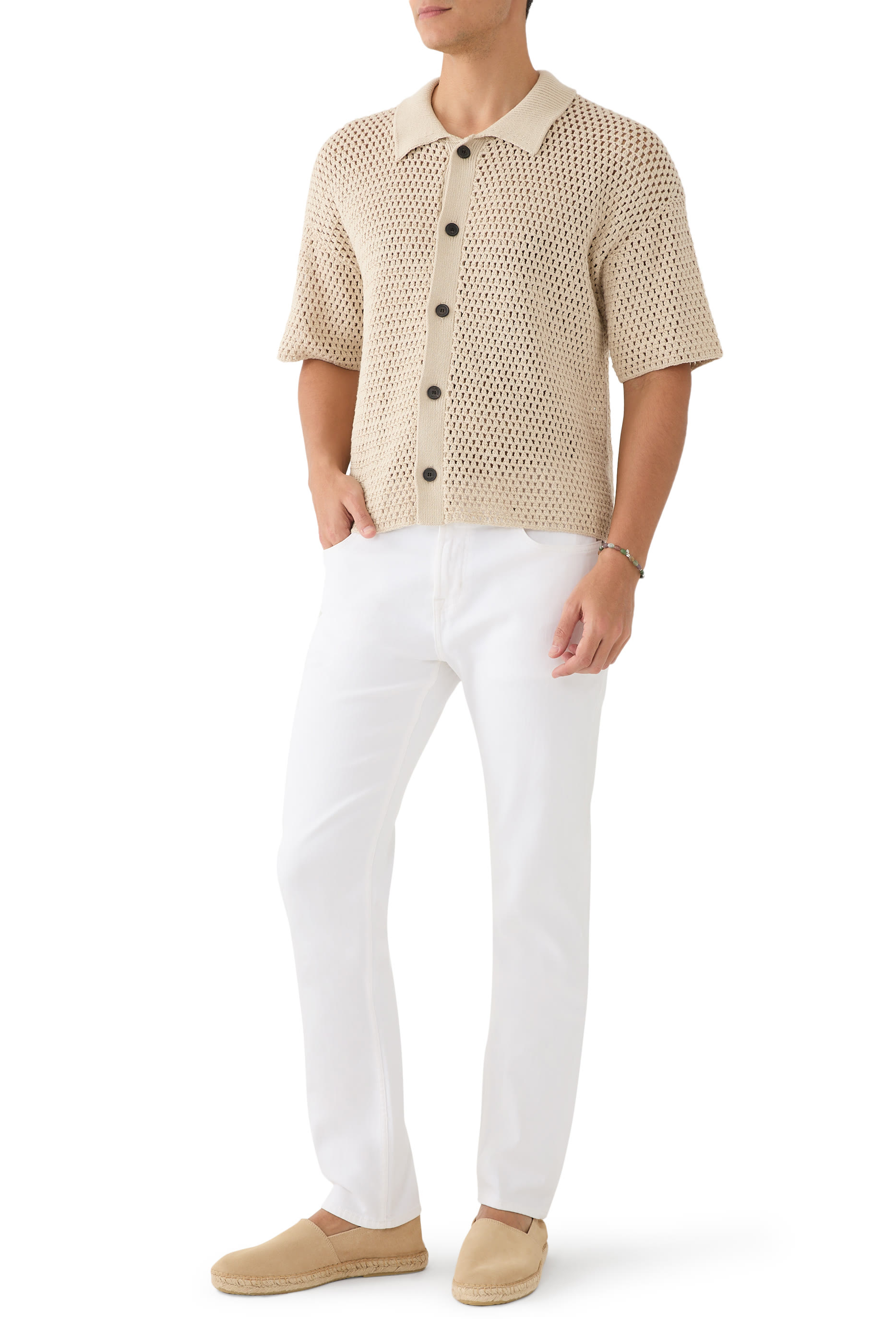 بنطال جينز بقصة ضيقة قماش لوكس برفورمنس