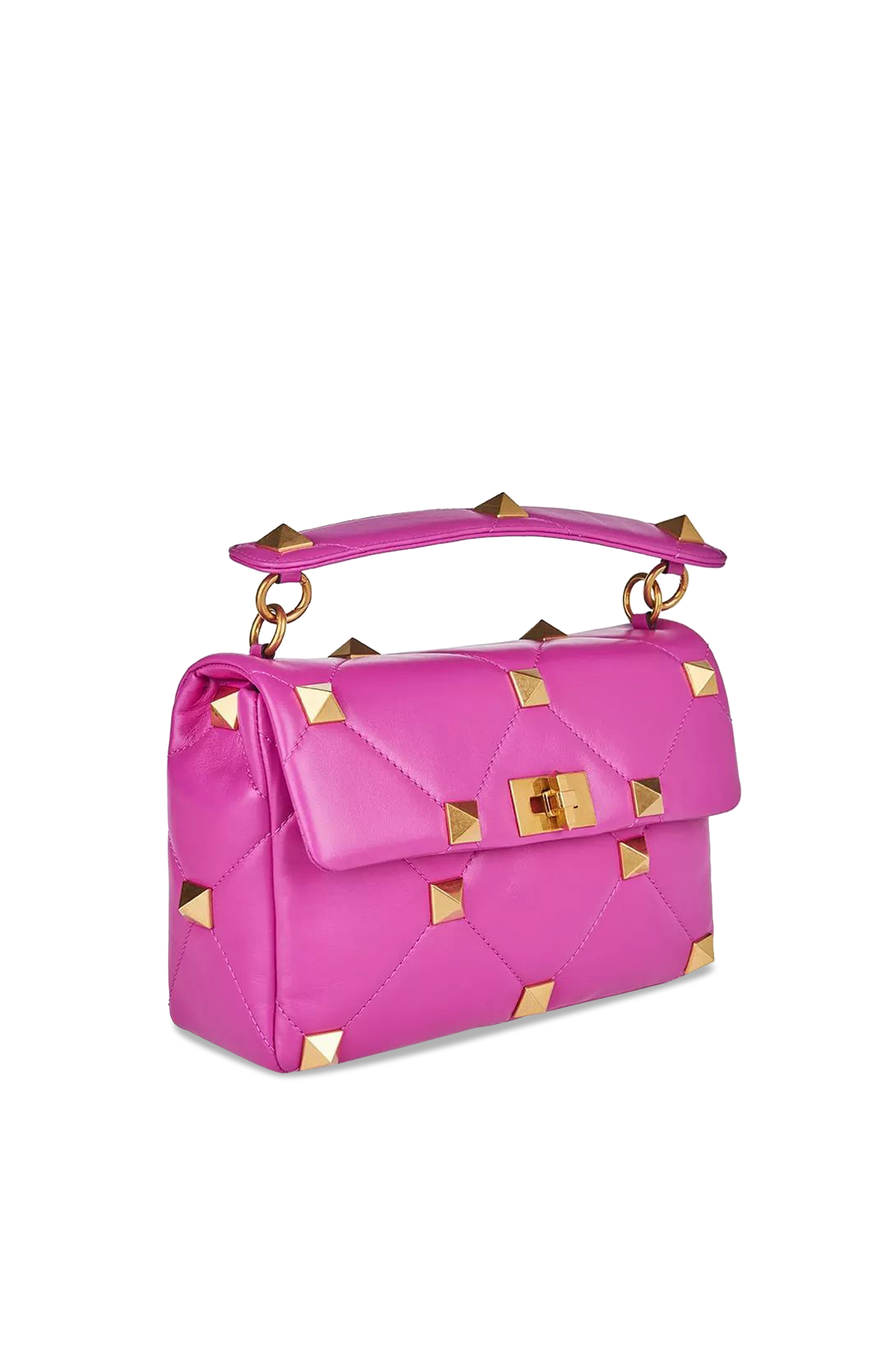 حقيبة فالنتينو غارافاني رومان بحلي هرمية جلد