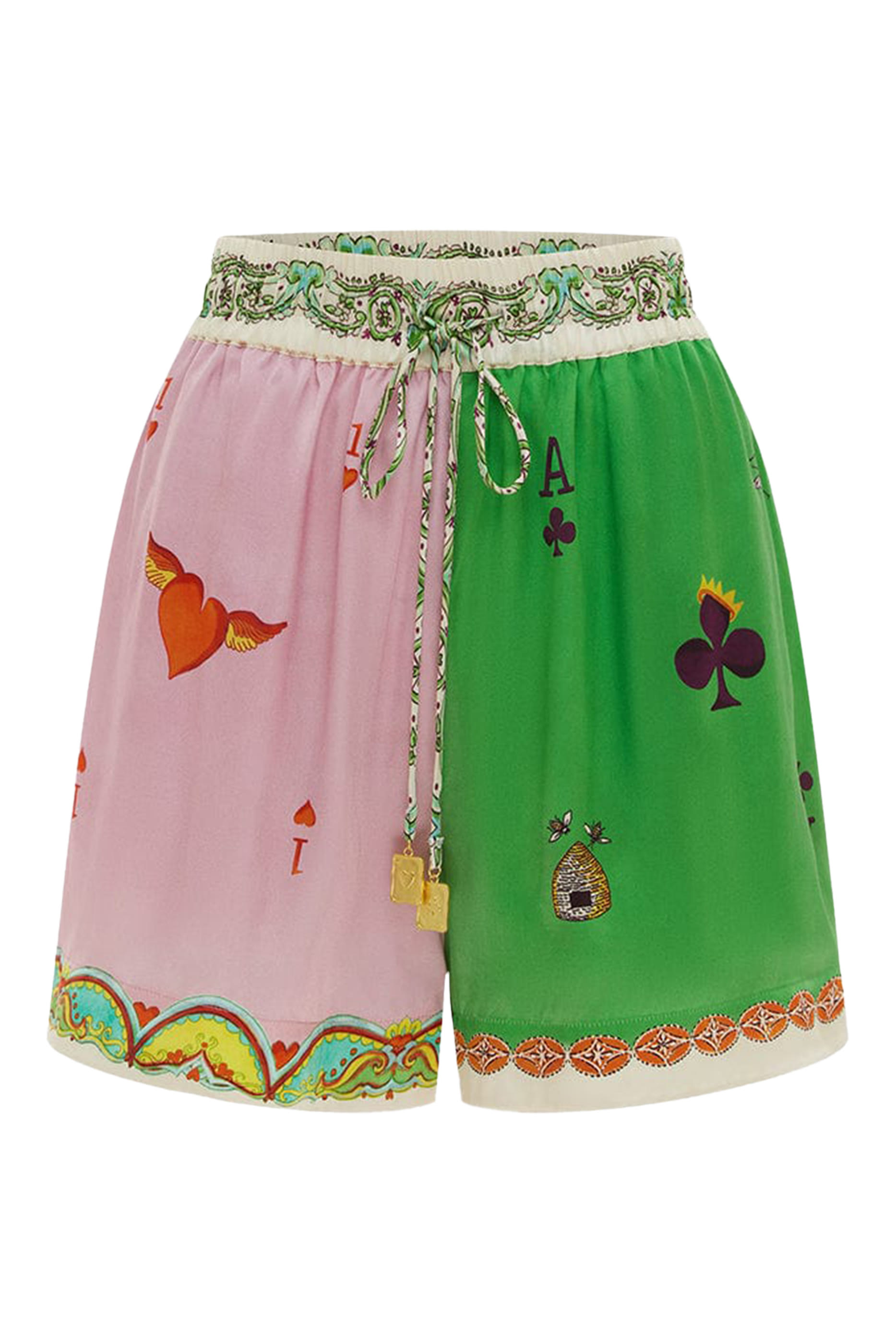 شورت رومي حرير بطبعات