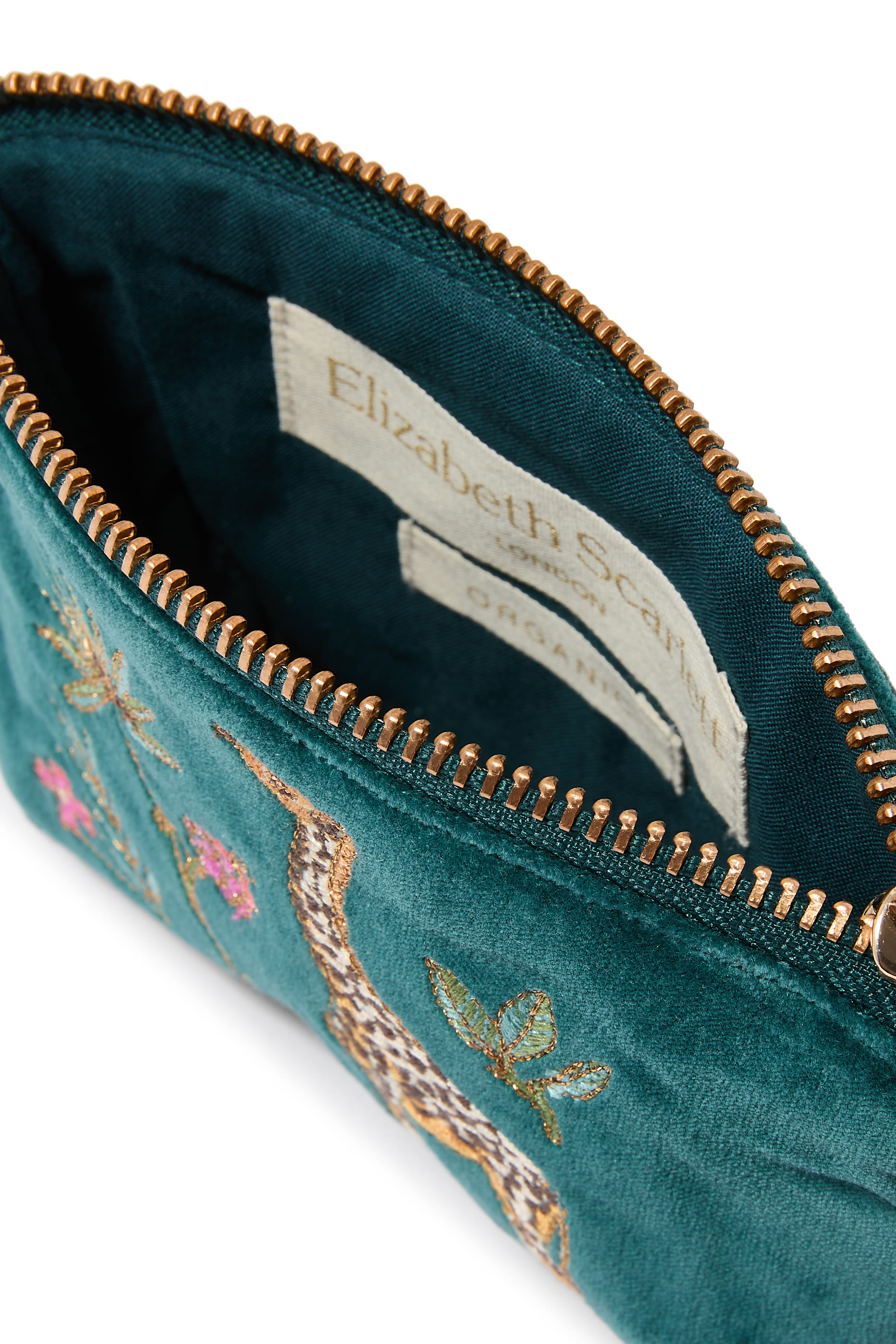 محفظة عملات معدنية بنقشة نخلة وزرافة برية