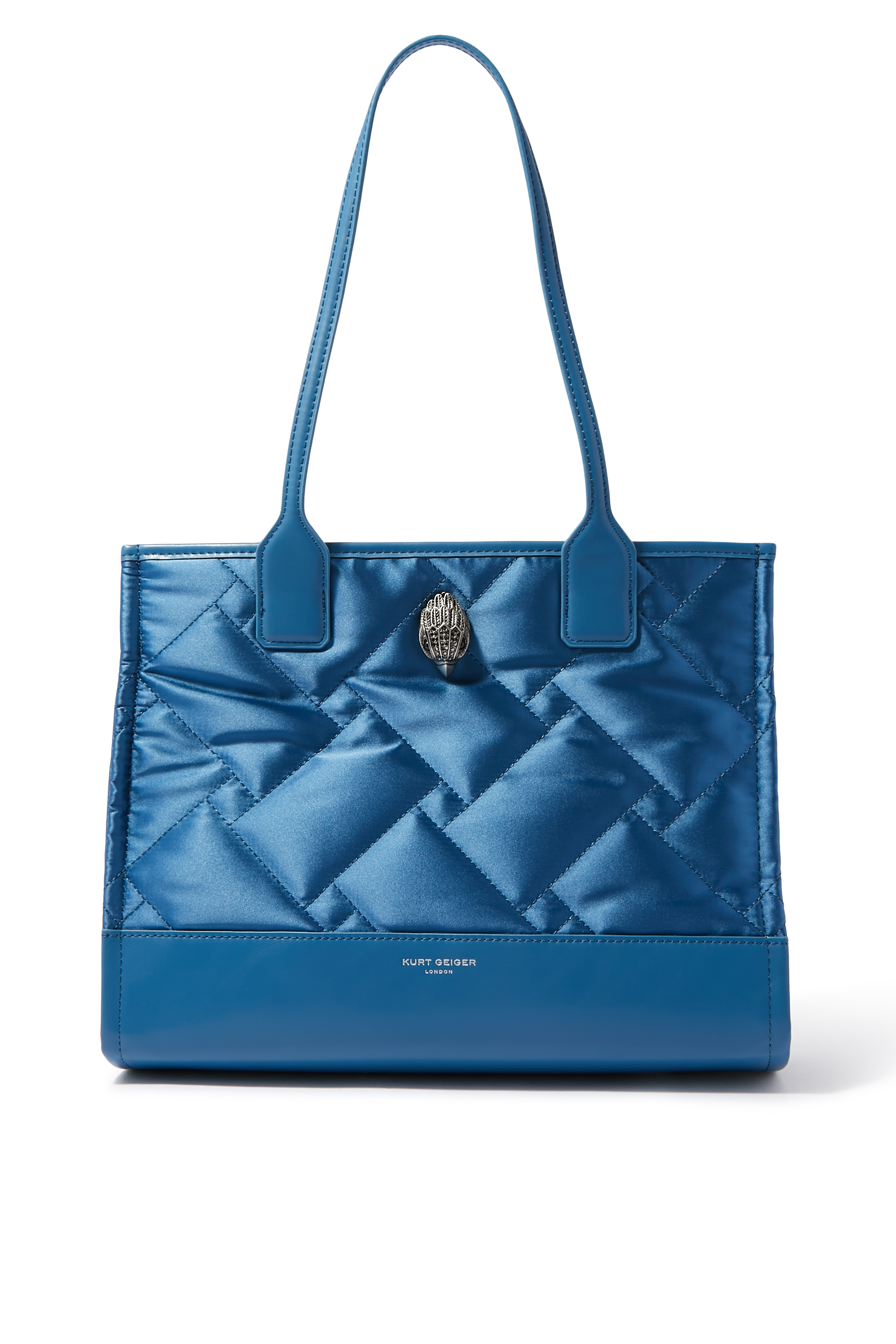 حقيبة يد صغيرة بتصميم مربع نايلون معاد تدويره