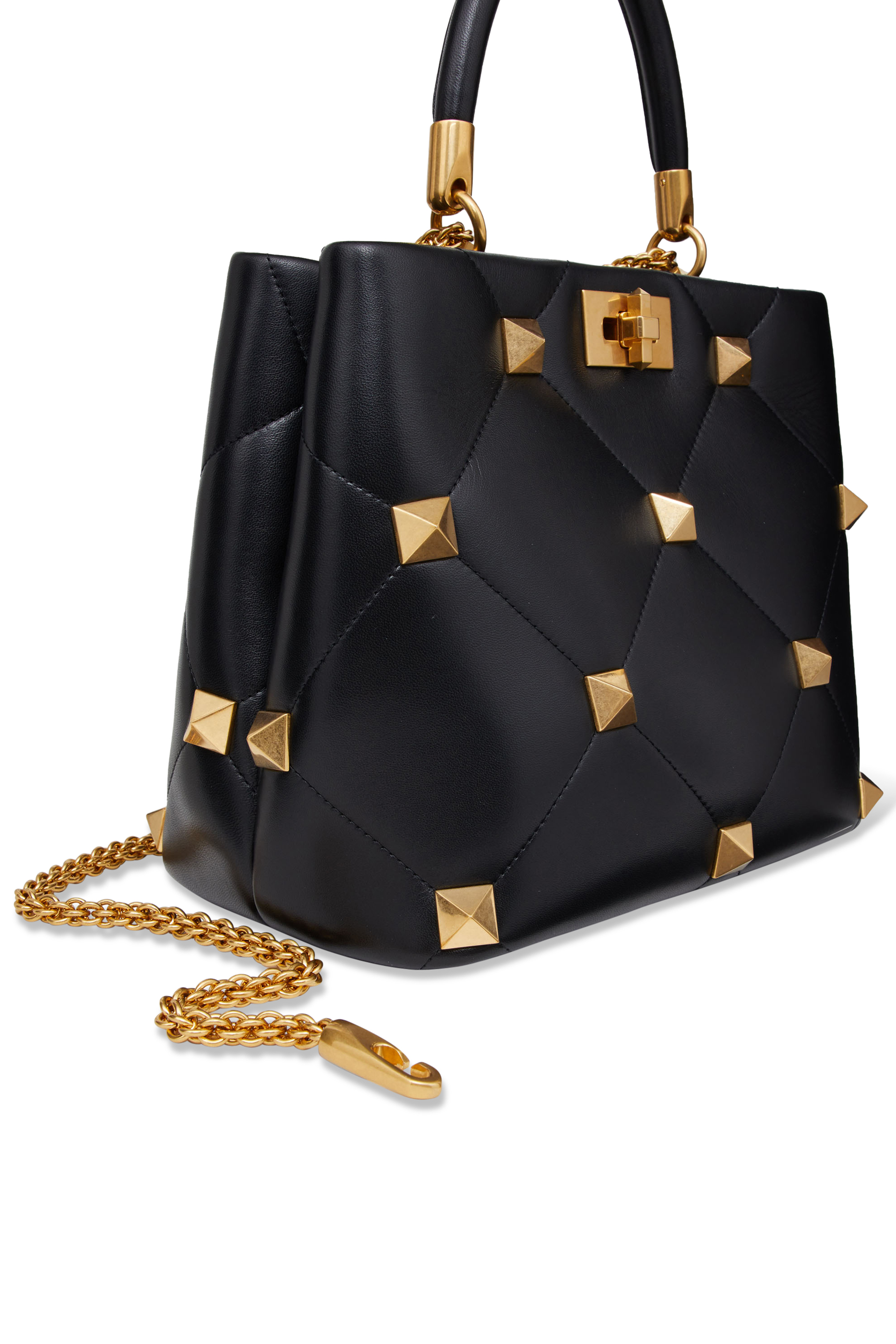 حقيبة فالنتينو غارافاني رومان بيد علوية وحلي هرمية