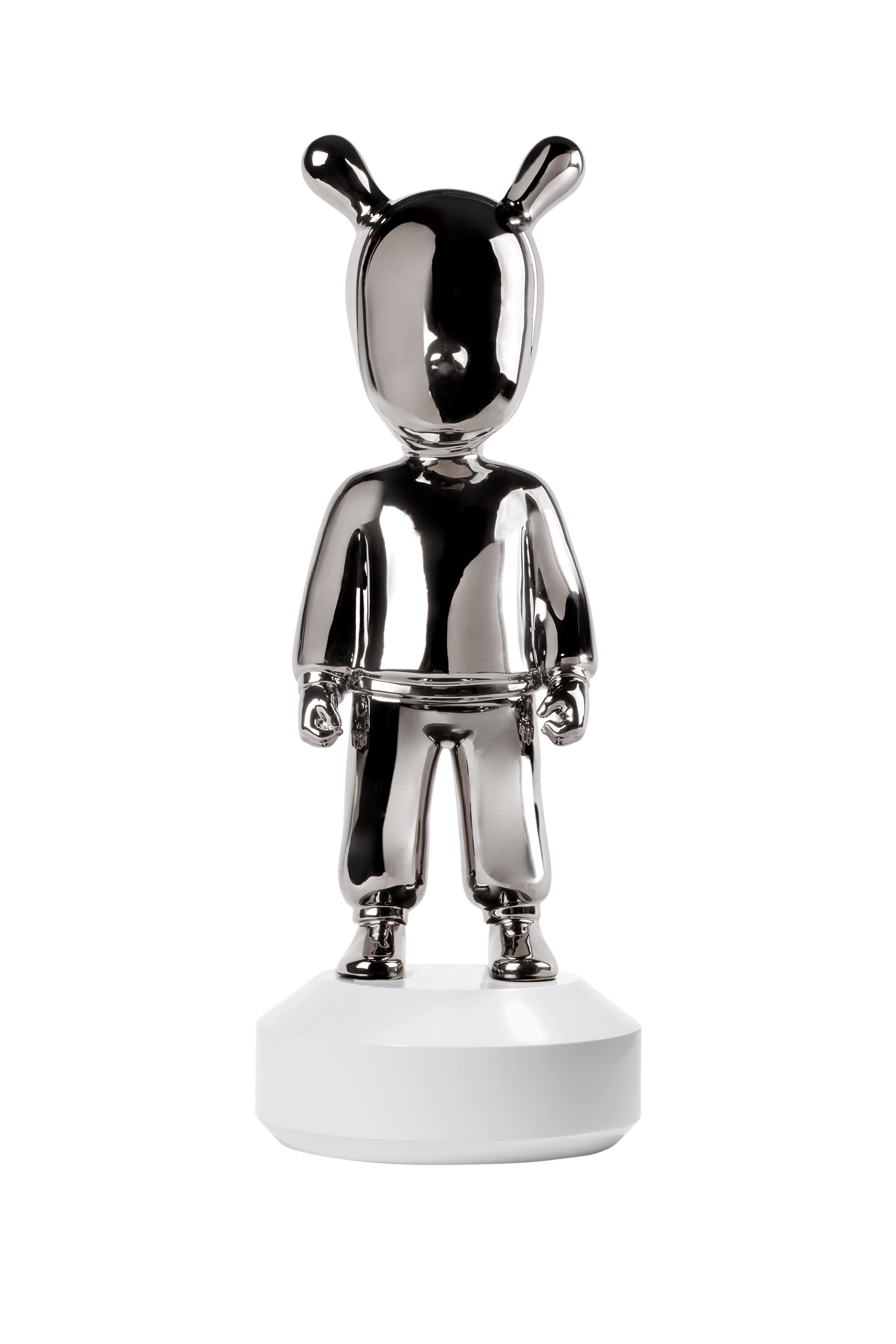 قطعة ديكور منحوتة جيست فضي مقاس كبير