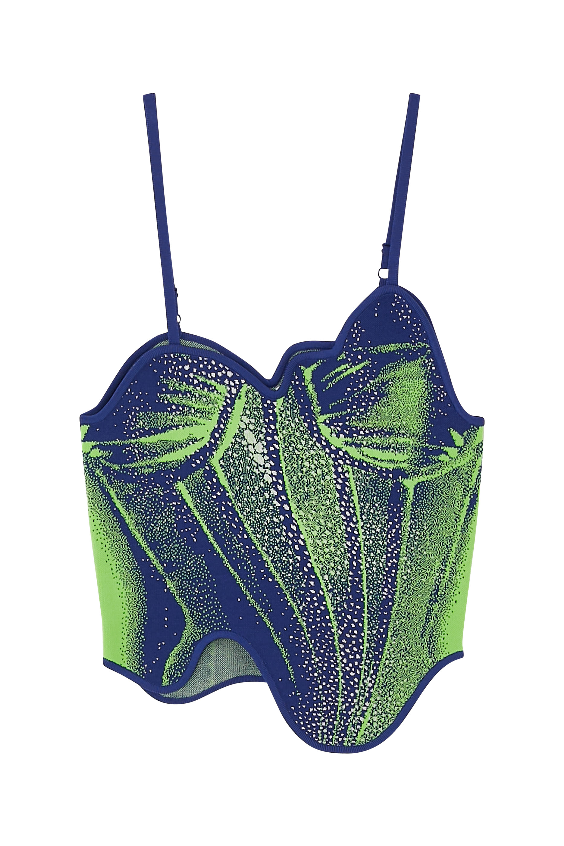 بلوزة كاميليا بلا أكمام بنقشة دنيم