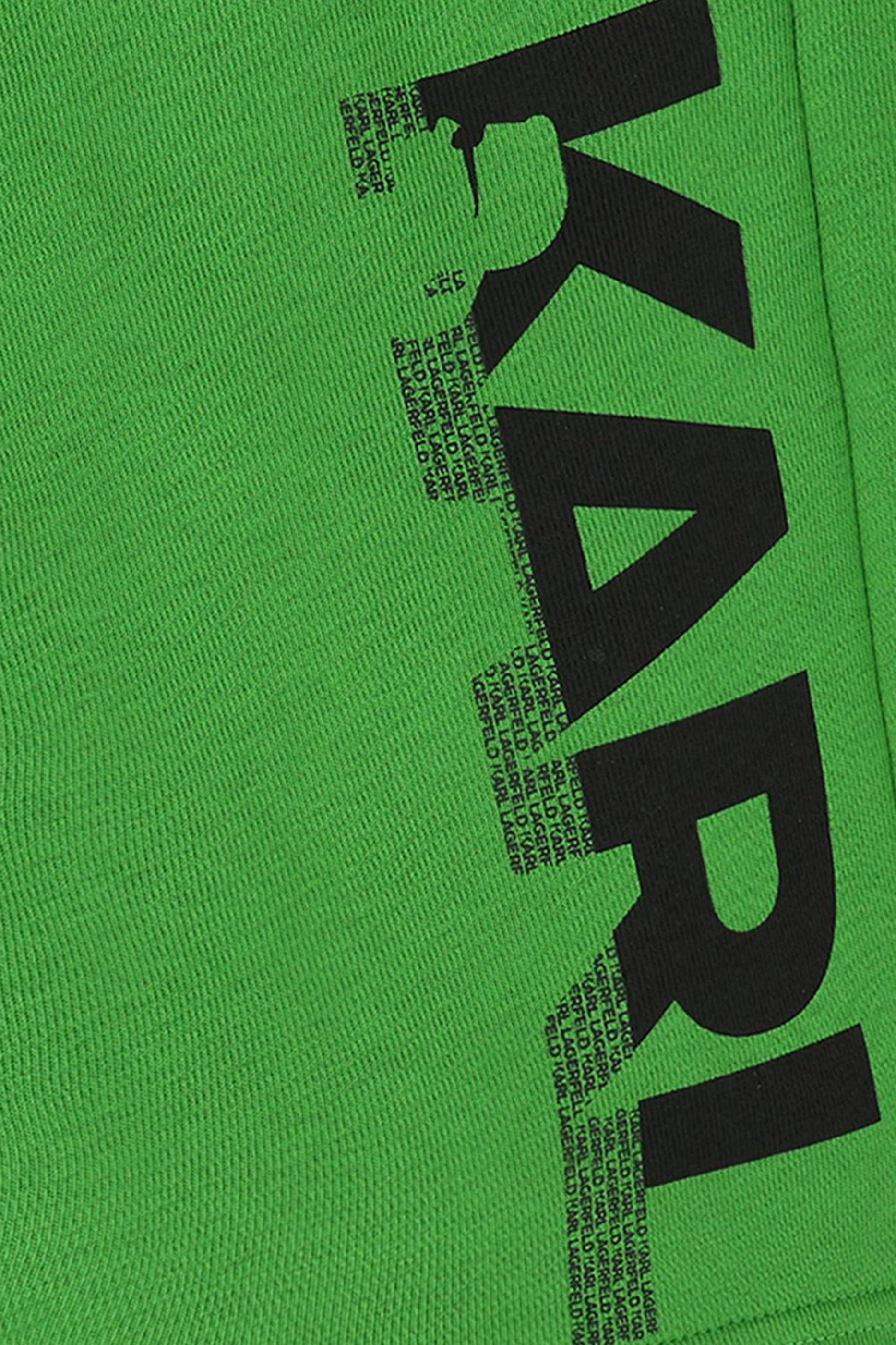 شورت رياضي بنقشة شعار الماركة للأطفال