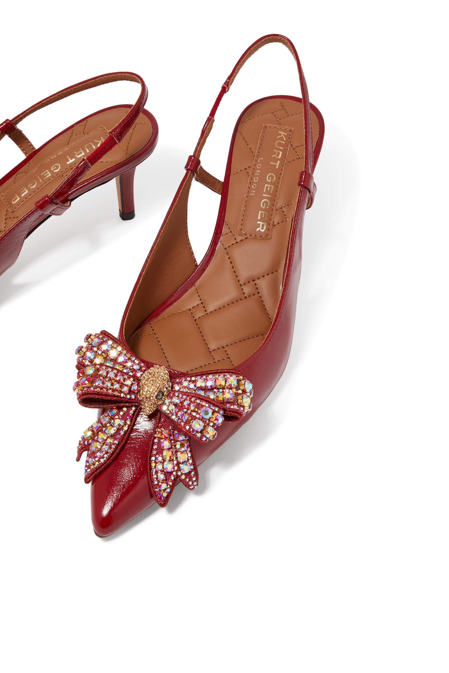 حذاء بيلغرافيا 65 مزين بفيونكة بسير خلفي