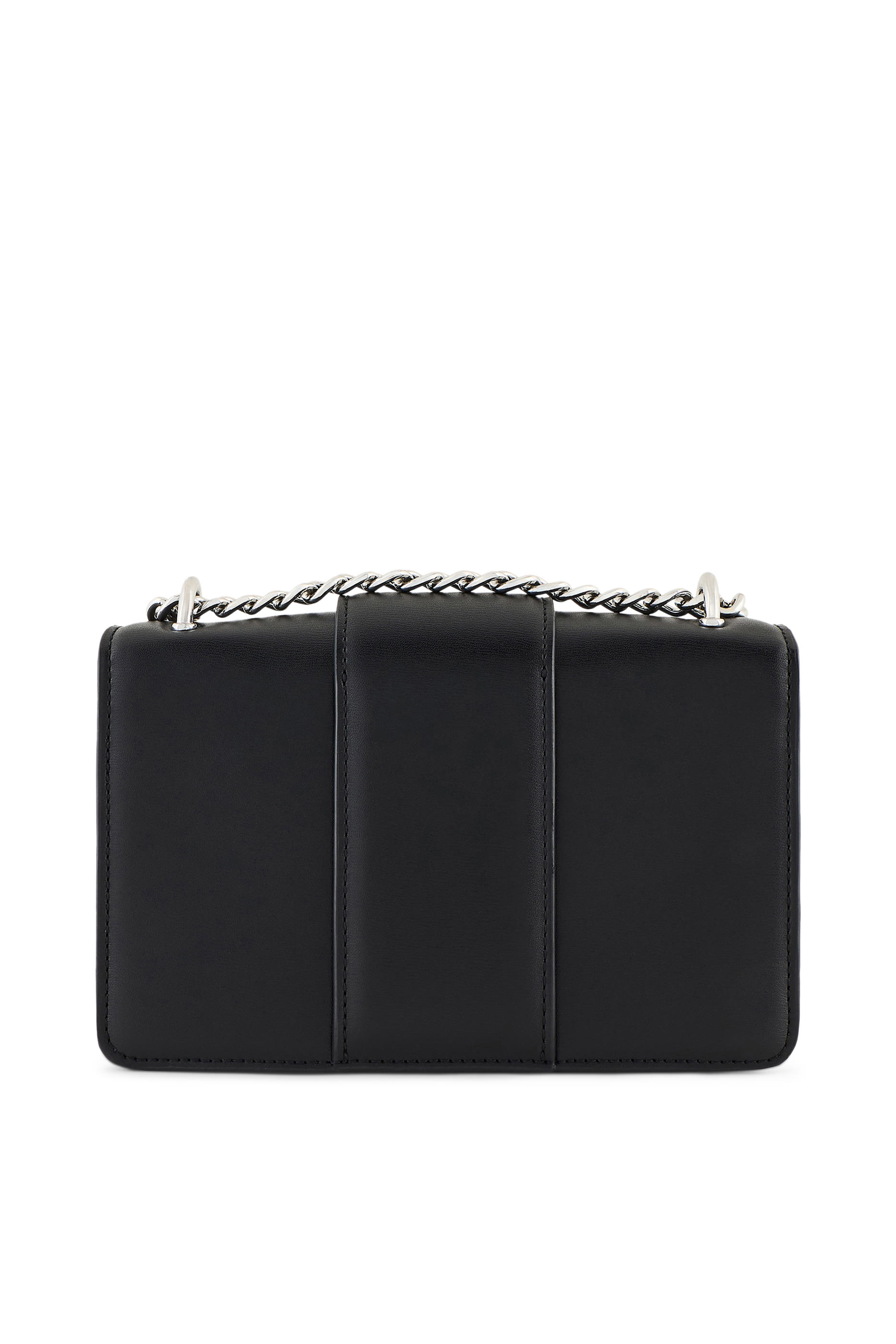 حقيبة كتف بحلية معدنية بشعار الماركة