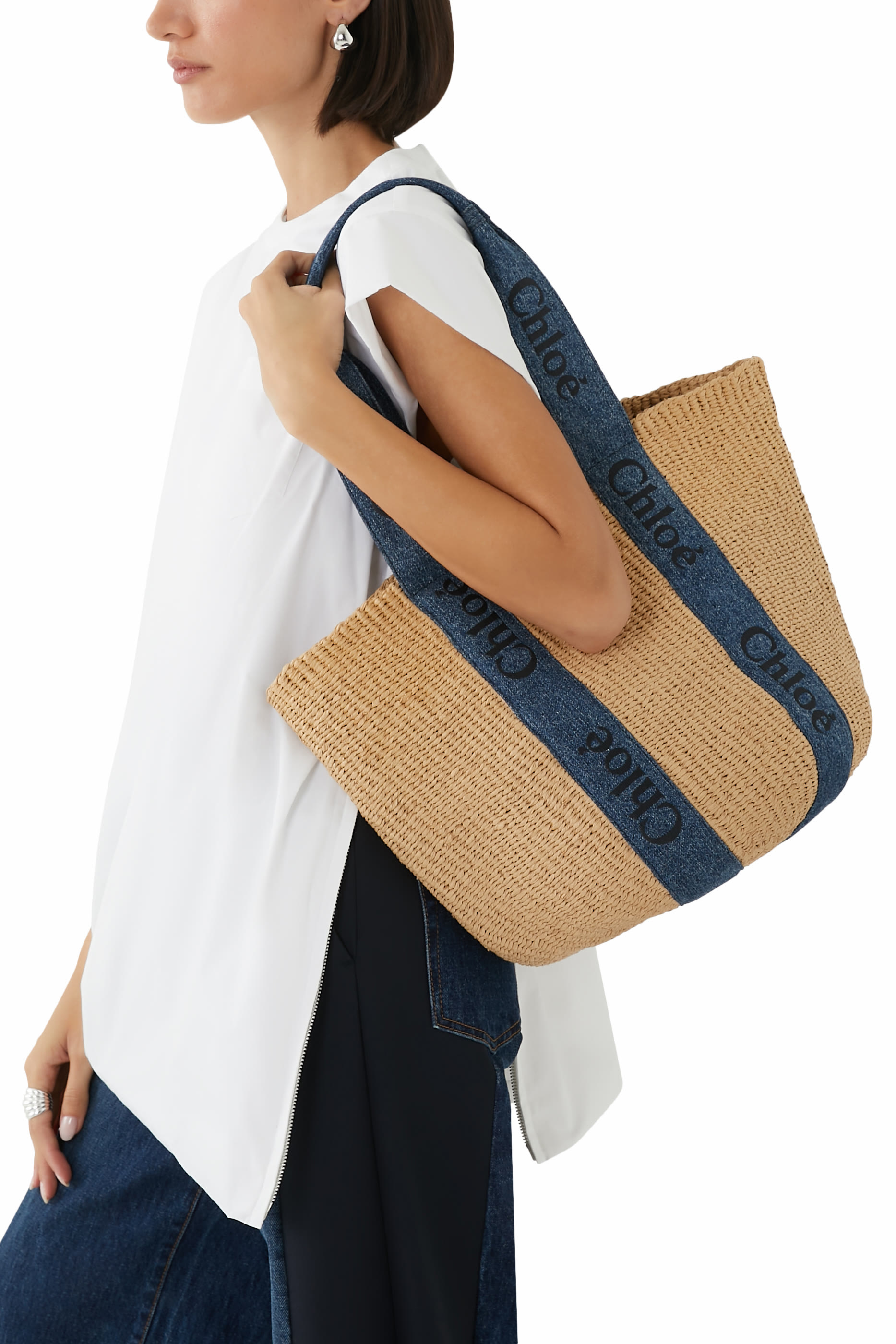 حقيبة بتصميم سلة وودي كبيرة