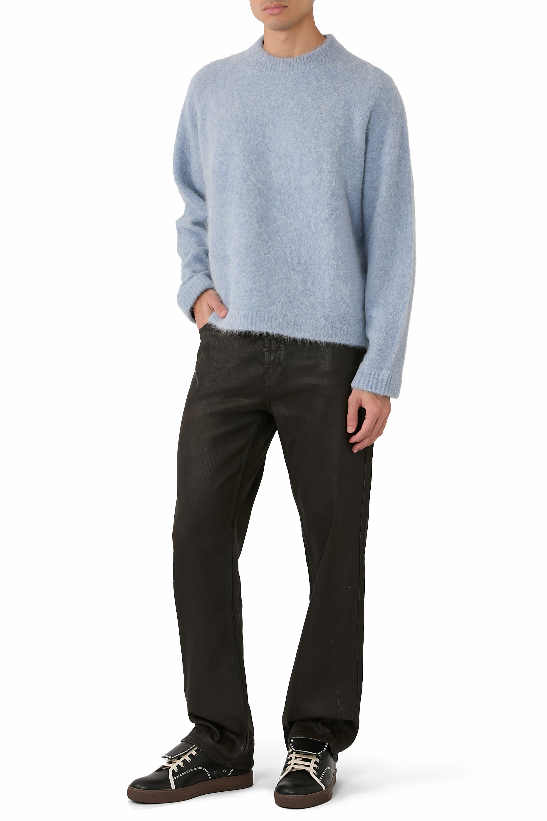 سترة بياقة ضيقة ألبكة