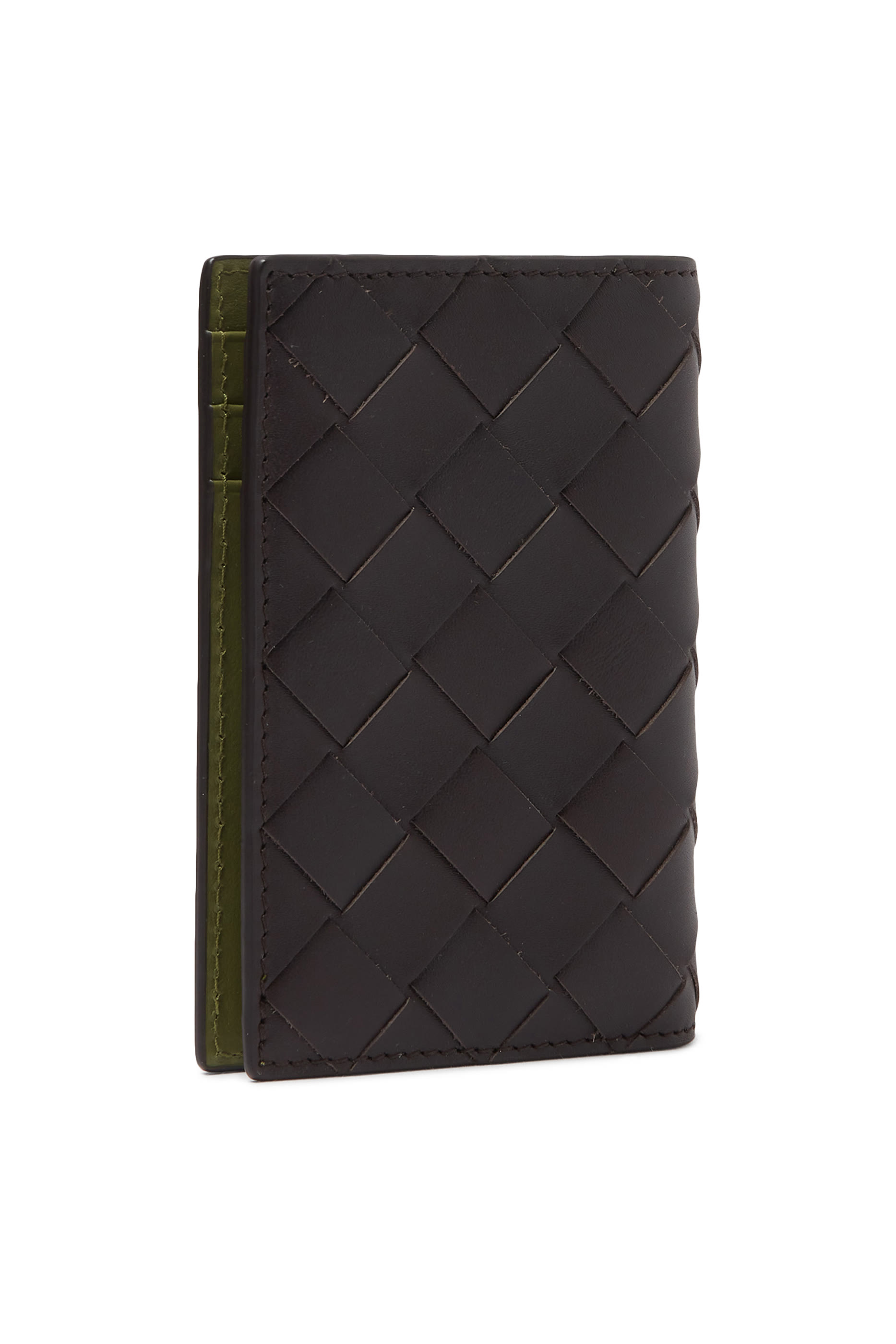 حافظة بطاقات بتصميم مجدول بغطاء