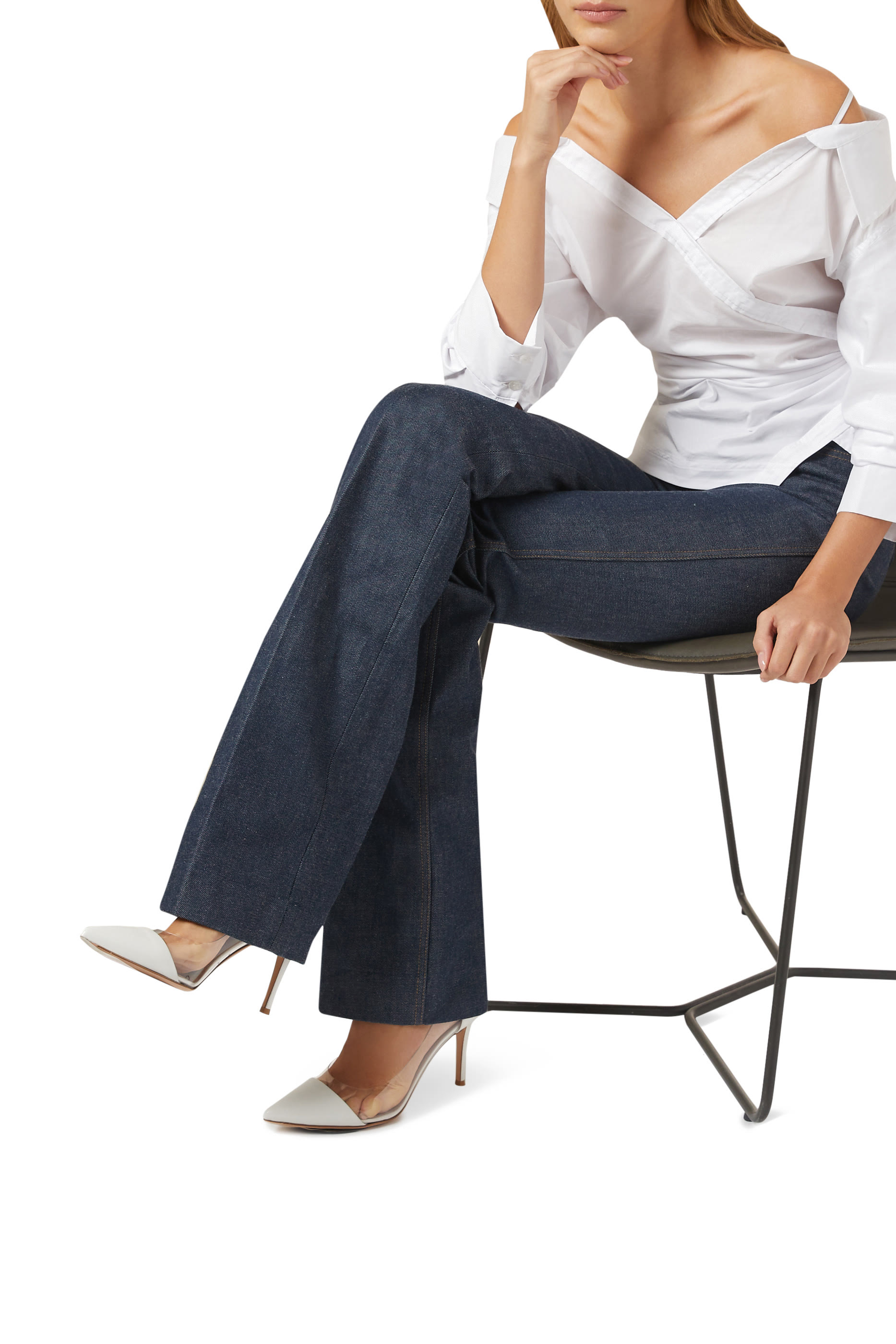 حذاء كلاسيك 85 بأجزاء شفافة