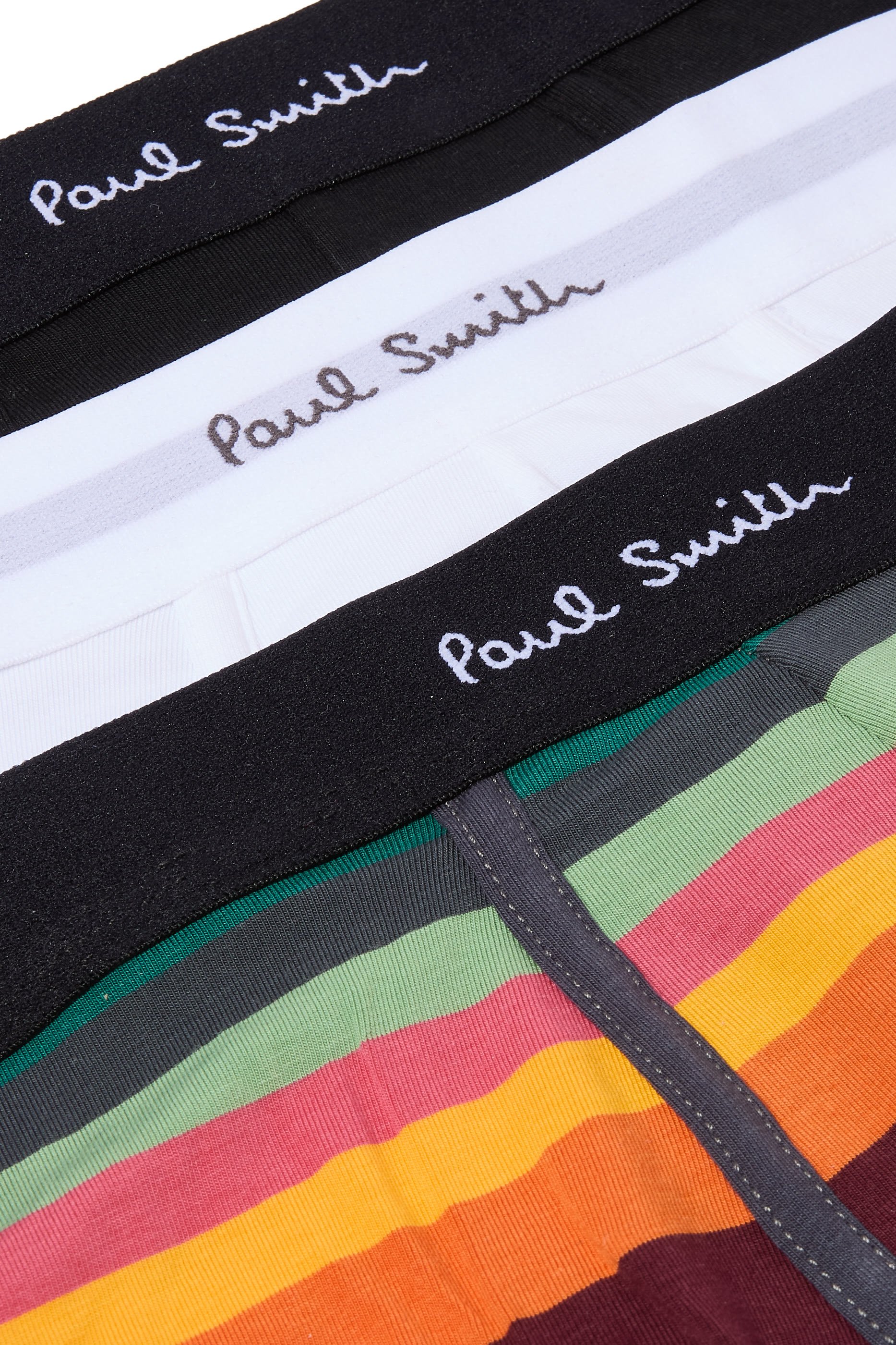 طقم بوكسر أحدها بنقشة خطوط، 3 قطع