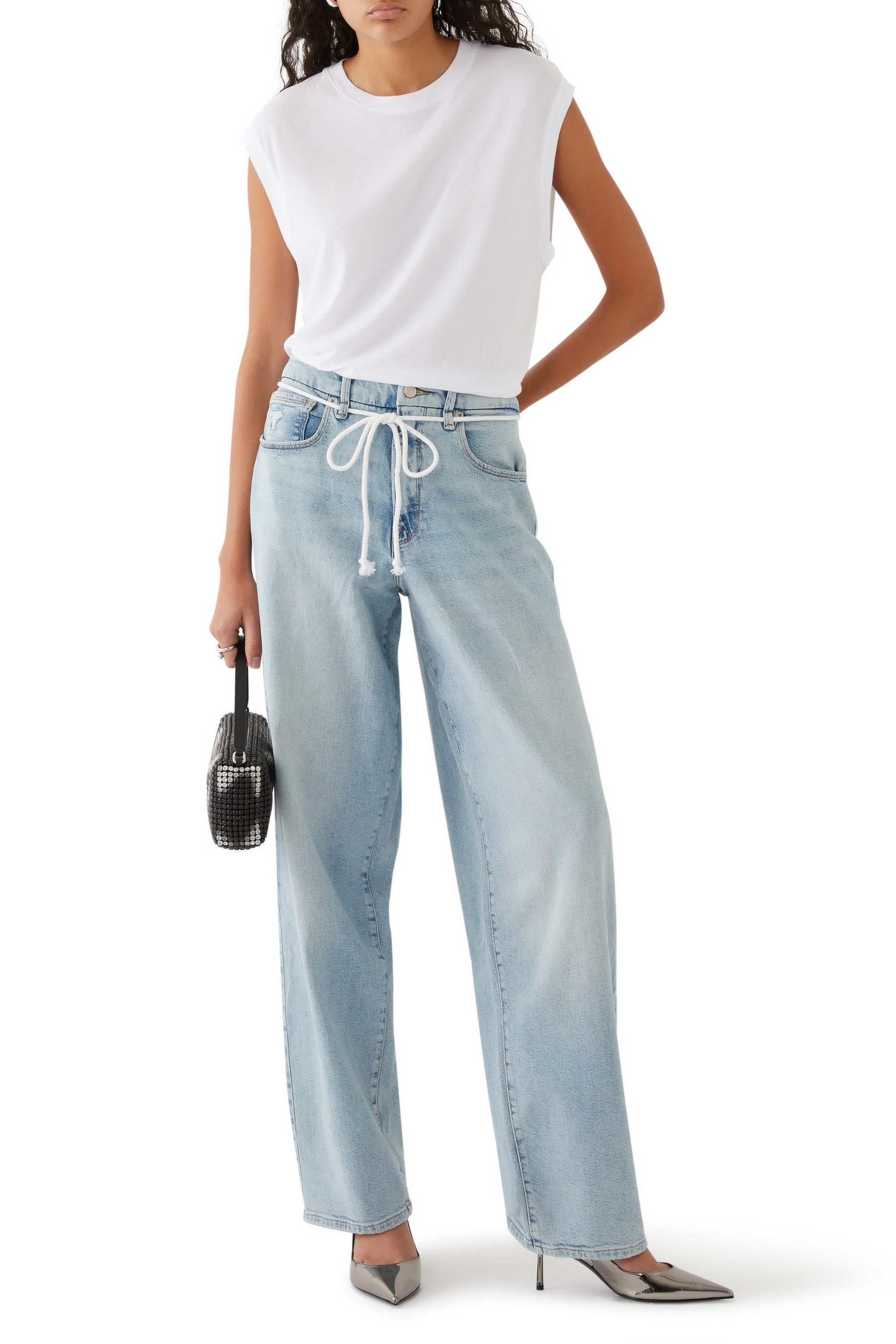 بنطال جينز غود ناينتيز بقصة واسعة