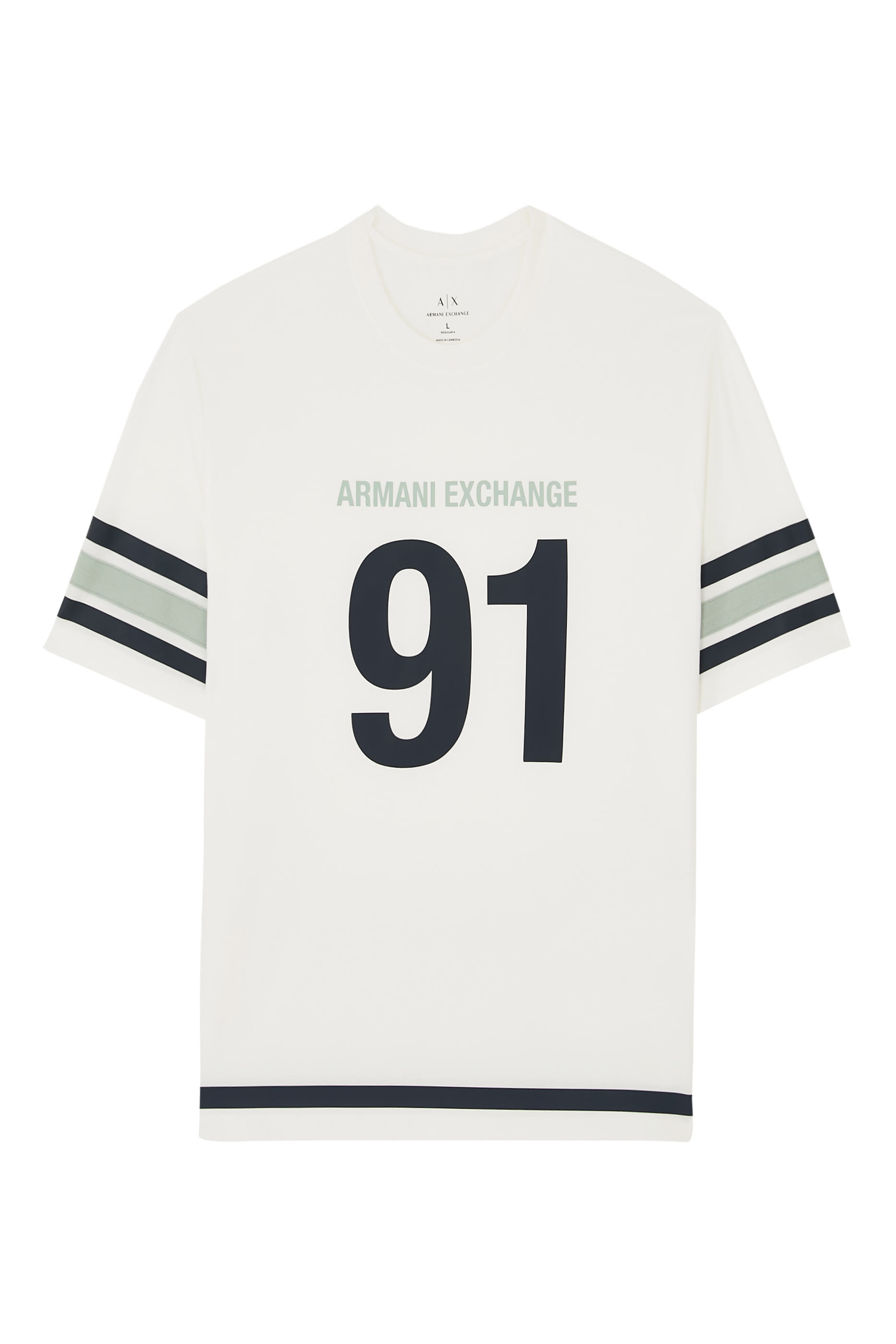 تيشيرت مارينا 91 بأكمام قصيرة وشعار الماركة