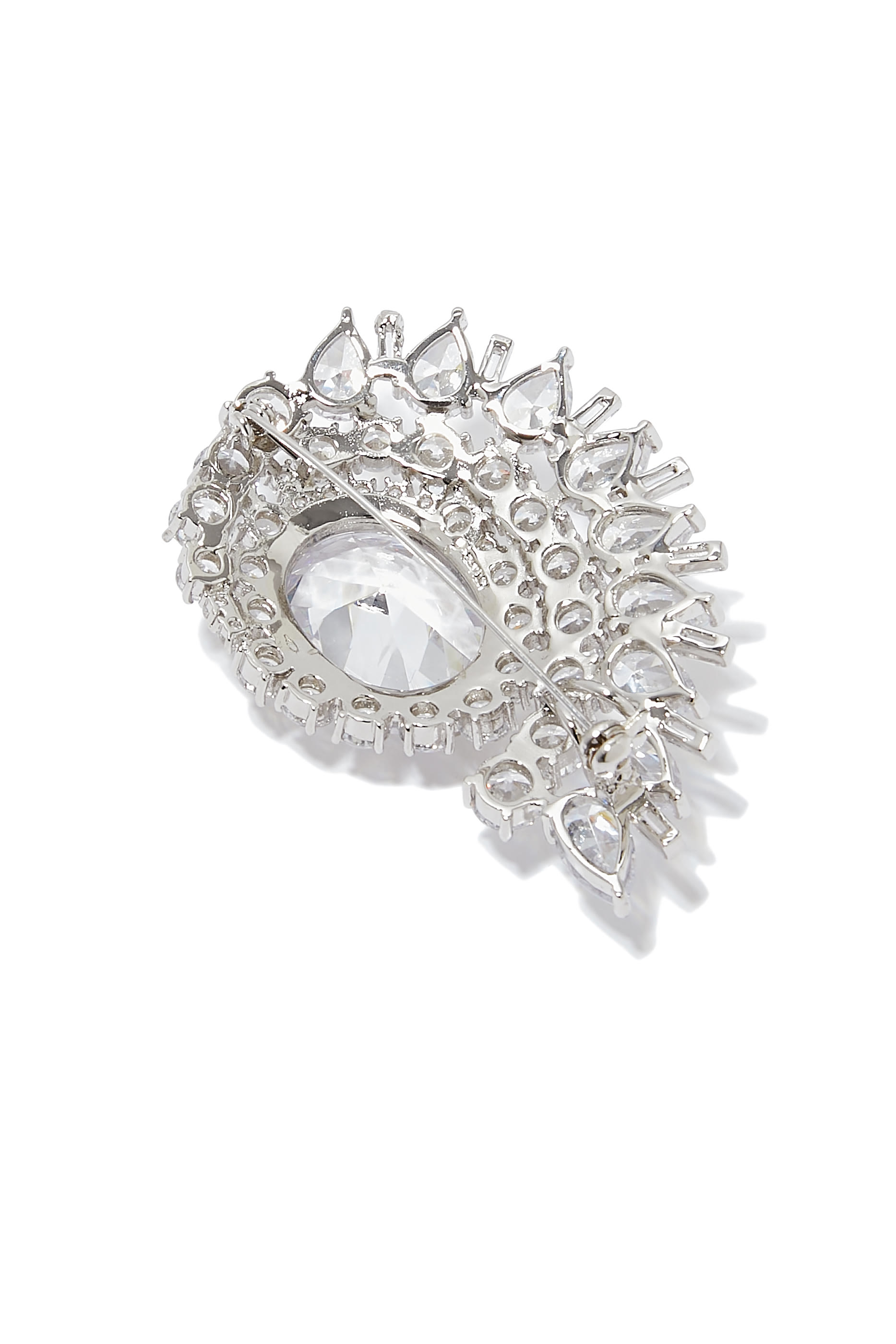 بروش سبايرال مرصع بأحجار زركونيا مكعبة