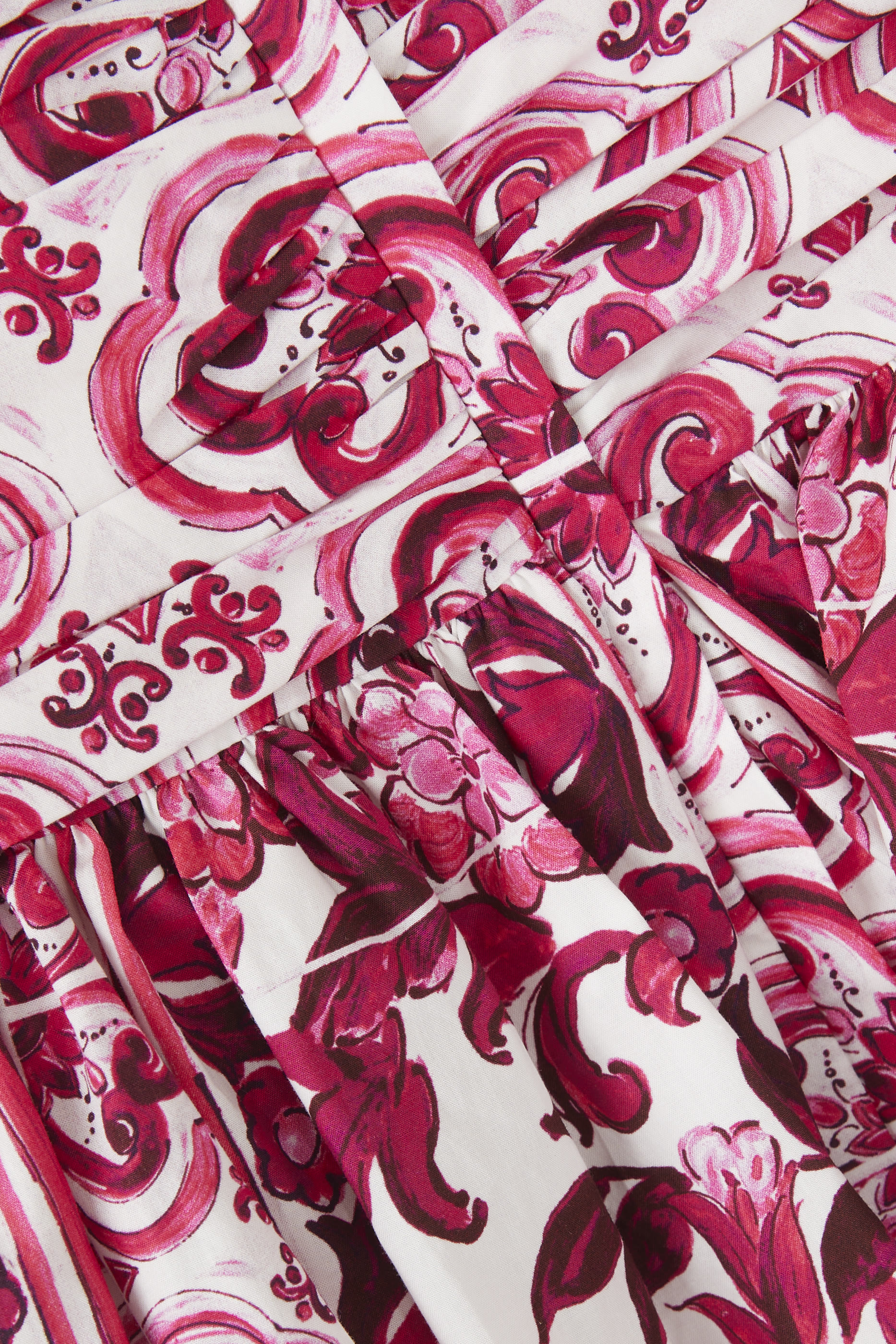 فستان بوبلين للأطفال بطبعات مايولكا