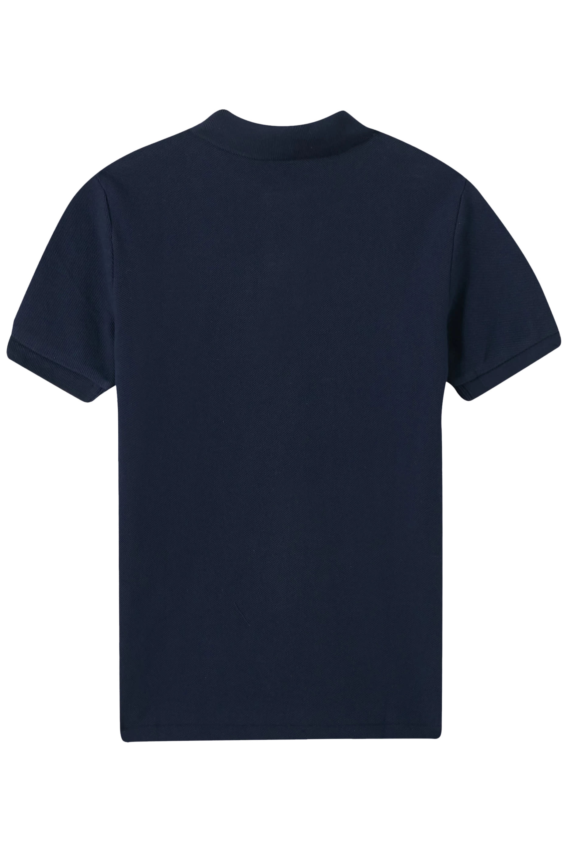 قميص بولو بشعار الماركة كبير قطن شبكي للأطفال