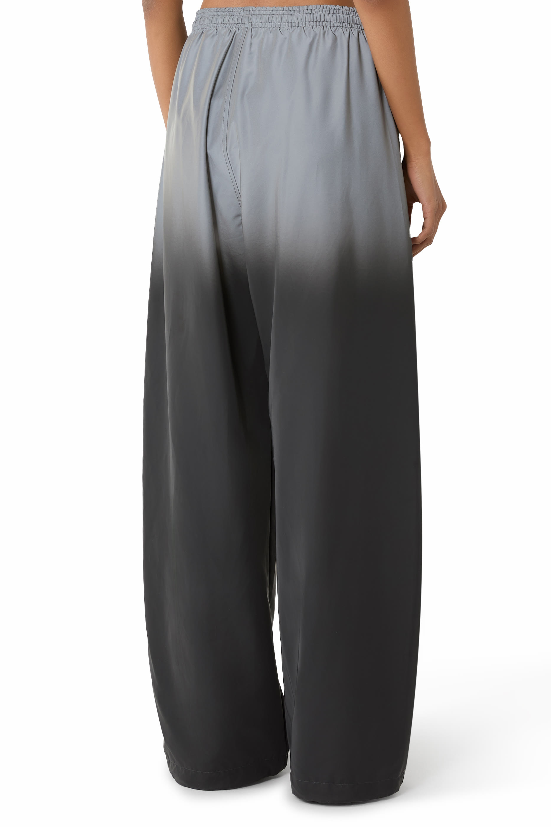 بنطال رياضي عاكس بخصر متوسط الارتفاع