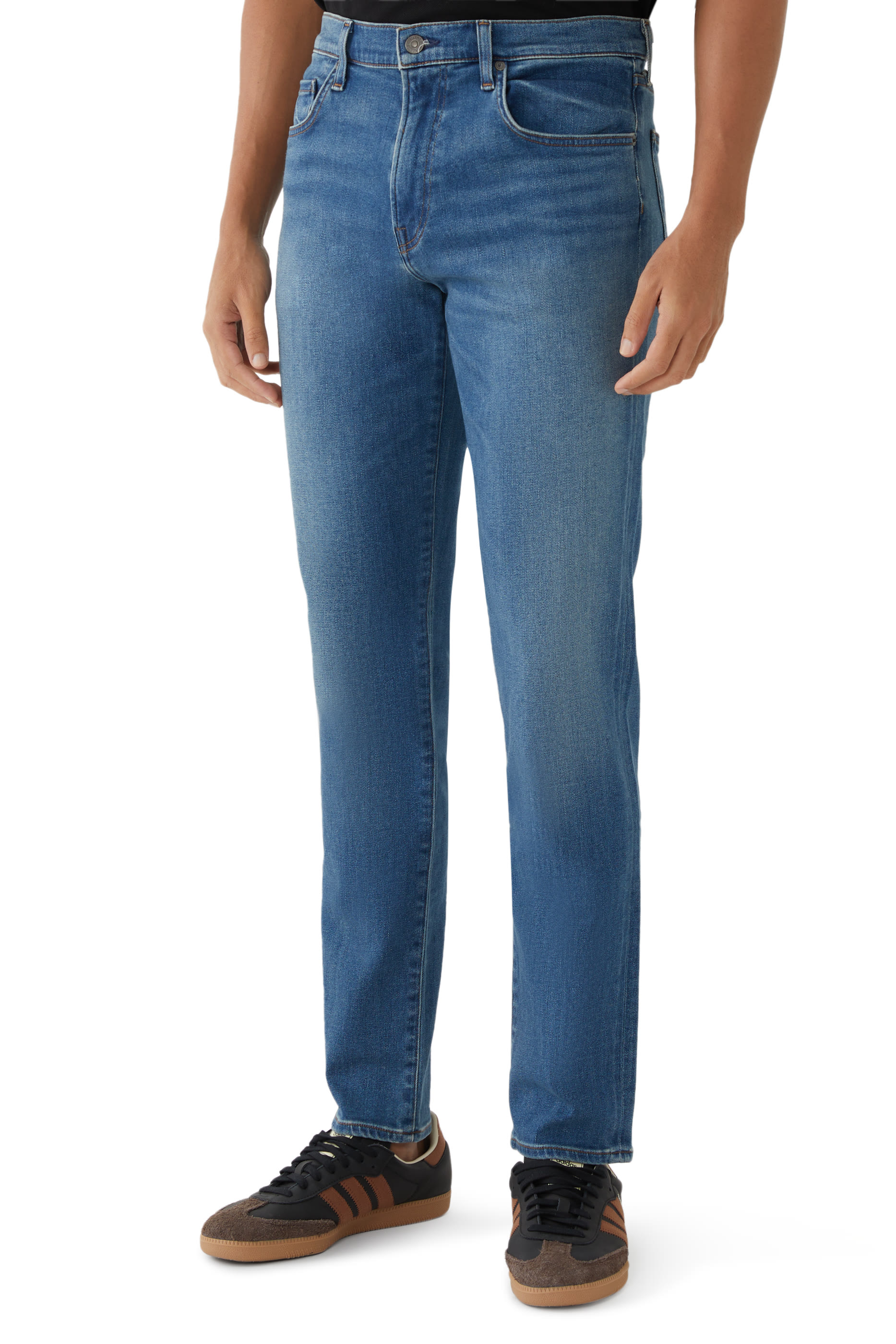 بنطال دنيم لندن بقصة ساق تضيق نحو الأسفل