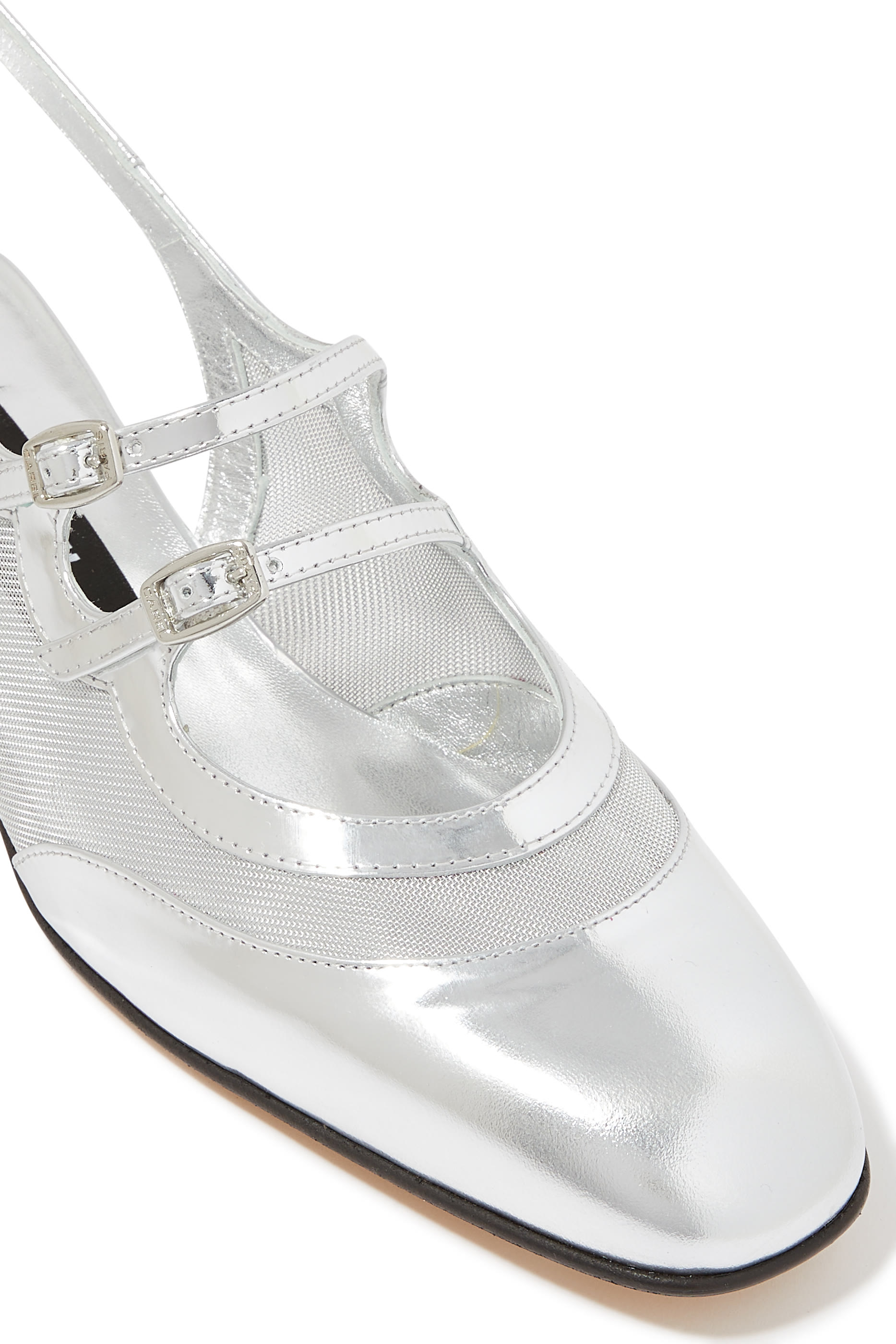 حذاء كلاسيكي بيش 20 بسير خلفي جلد لامع