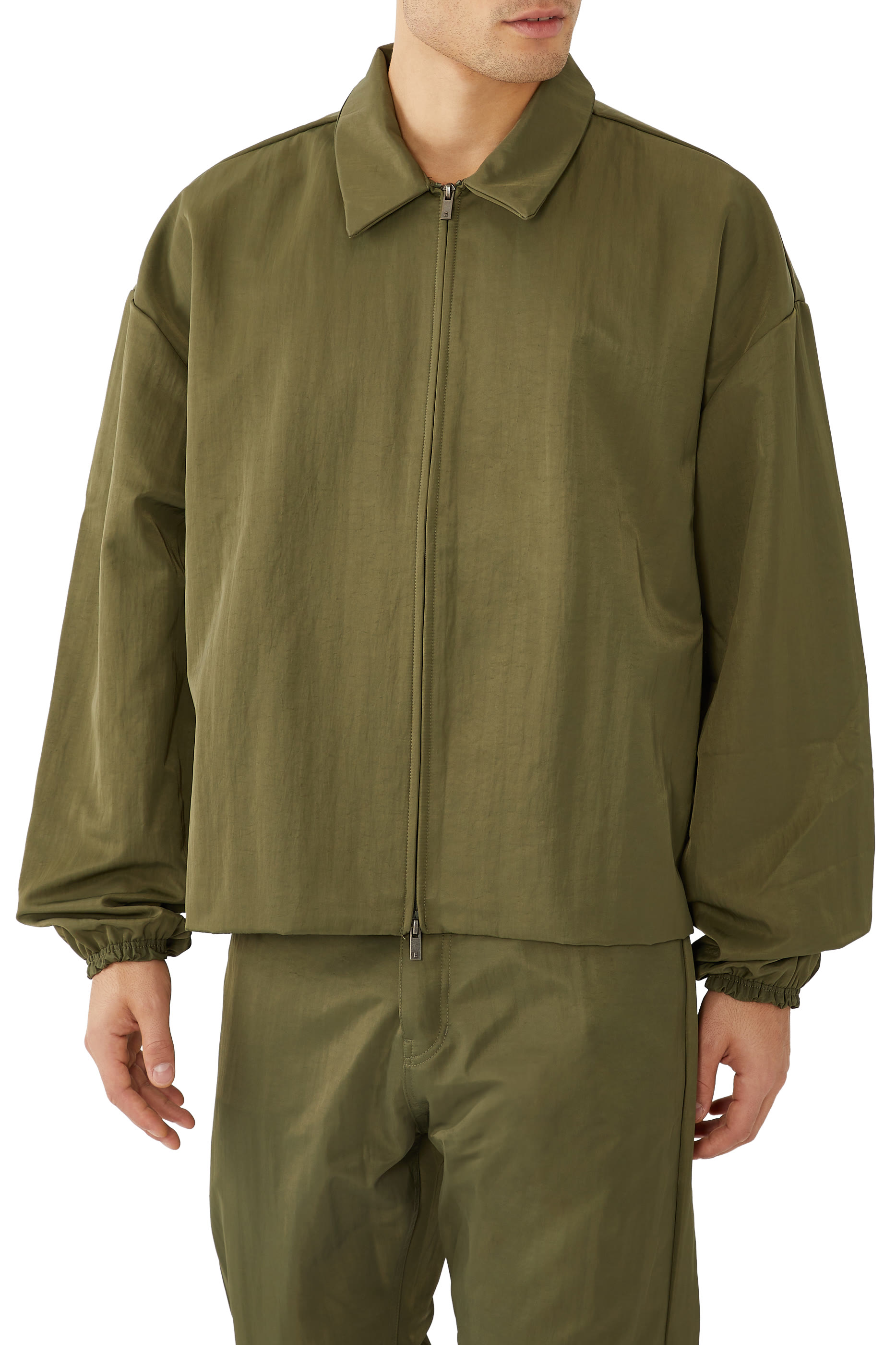 جاكيت رياضي نايلون بارز الملمس