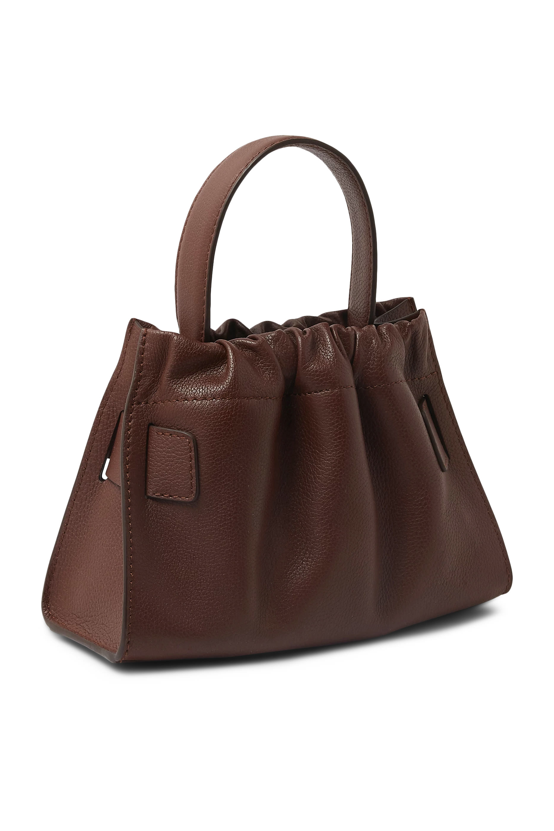 حقيبة مربعة كشكش بيد علوية