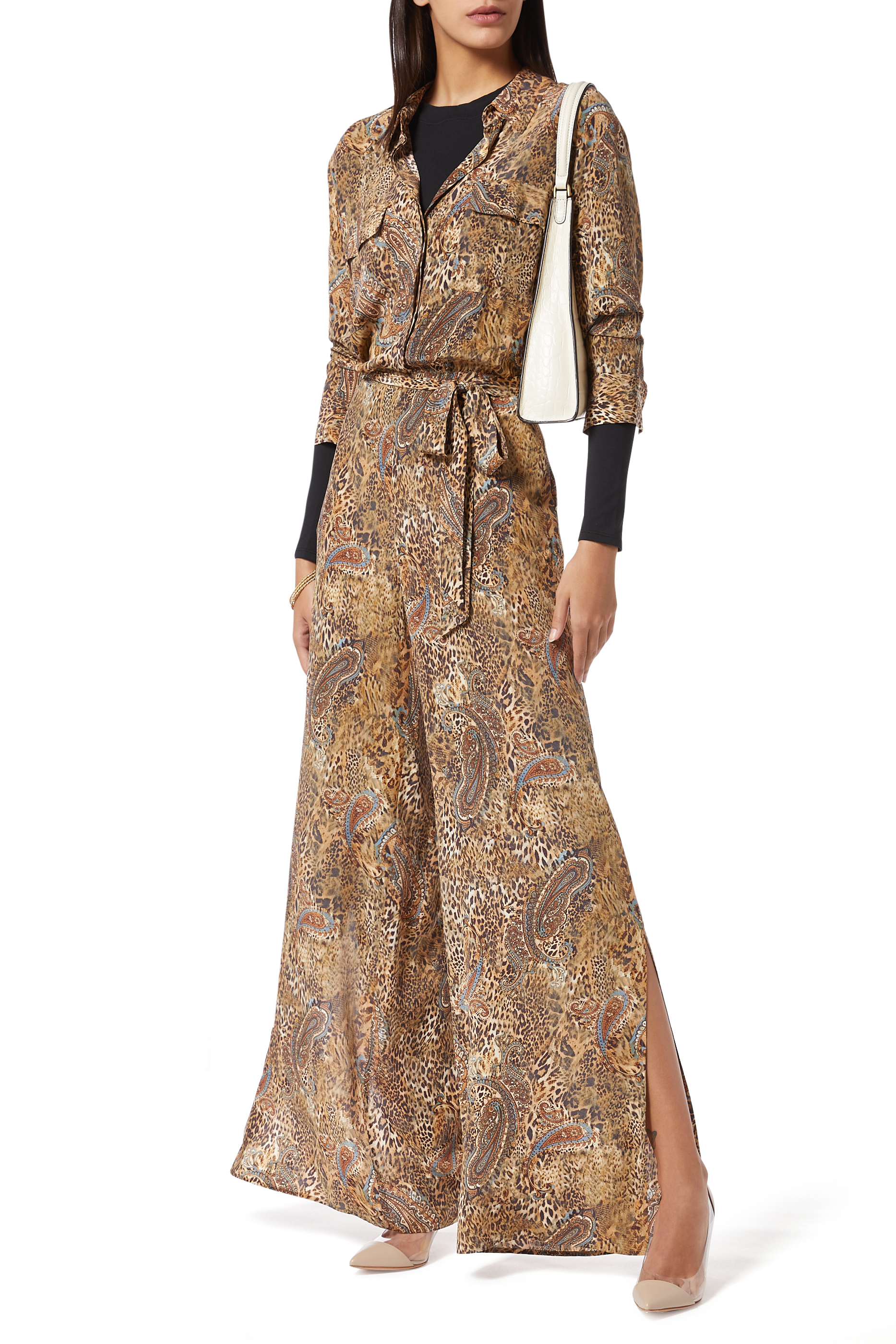 بودي سوت بفتحة رقبة مستديرة