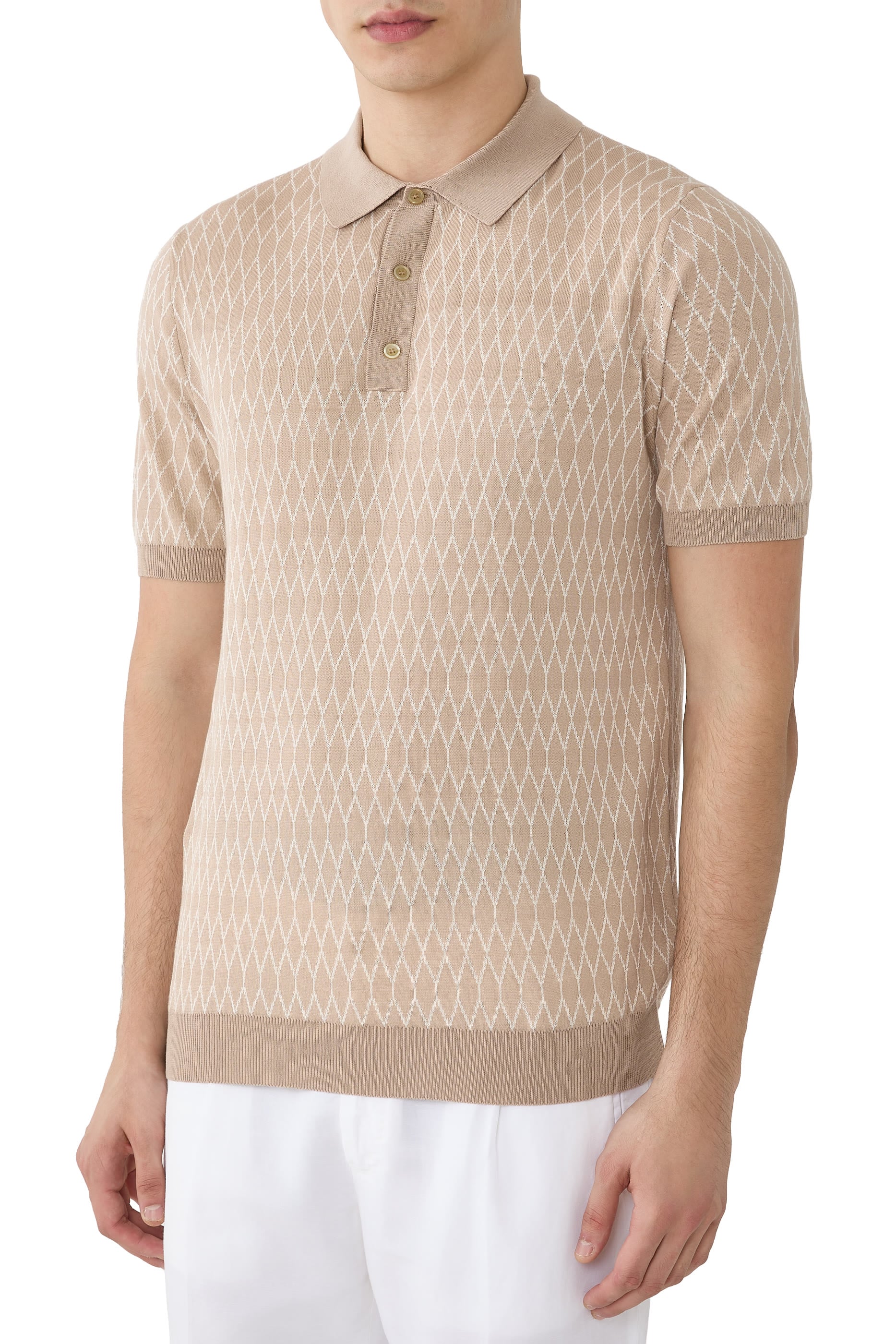 قميص بولو بصف أزرار