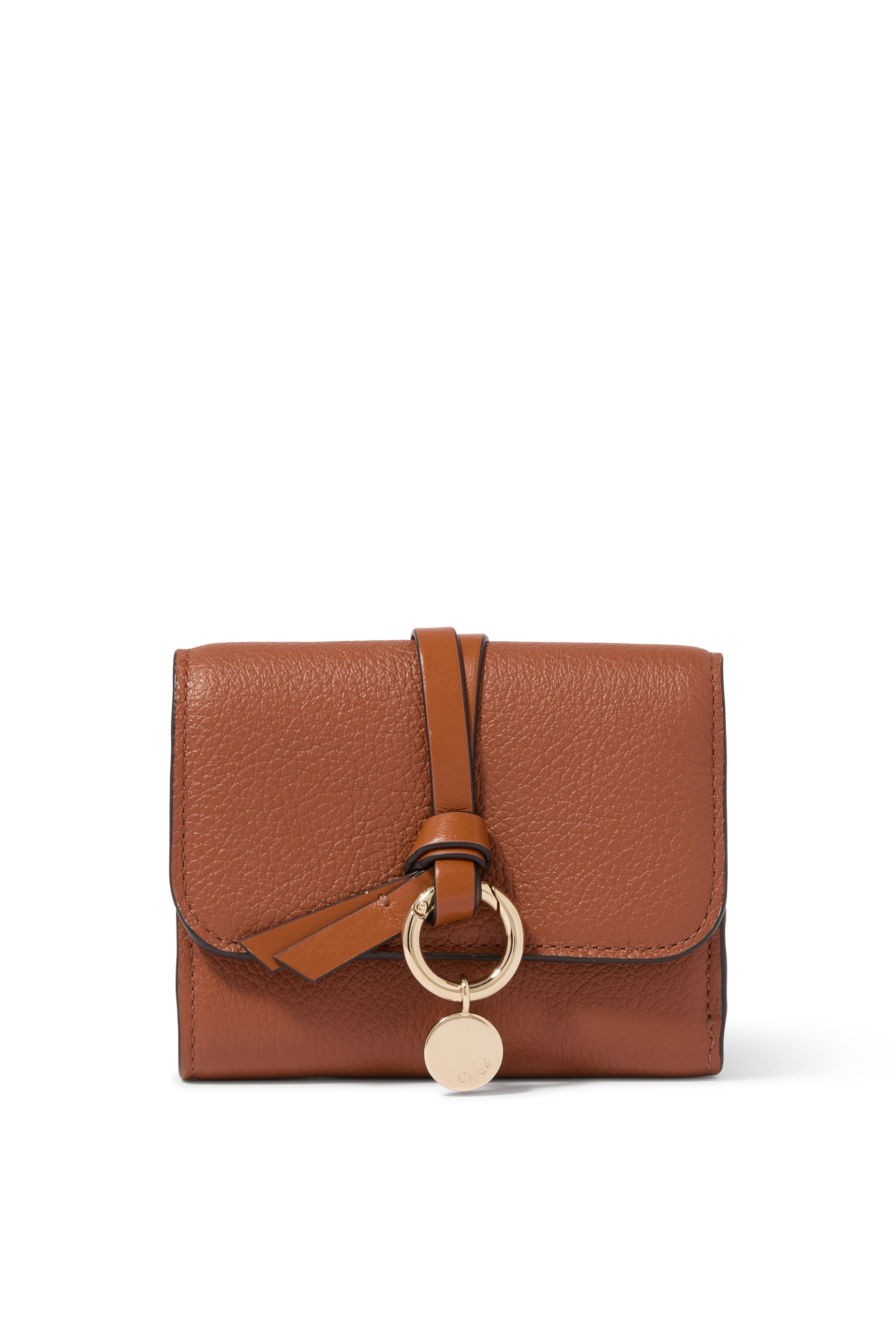 محفظة ألفابت صغيرة بتصميم ثلاثي الطي