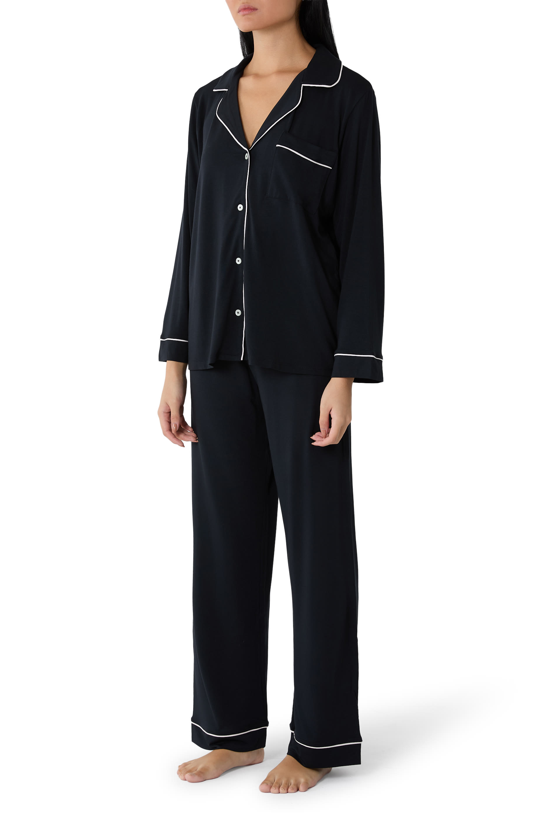 طقم بيجاما جيزيل طويل تينسيل مودال