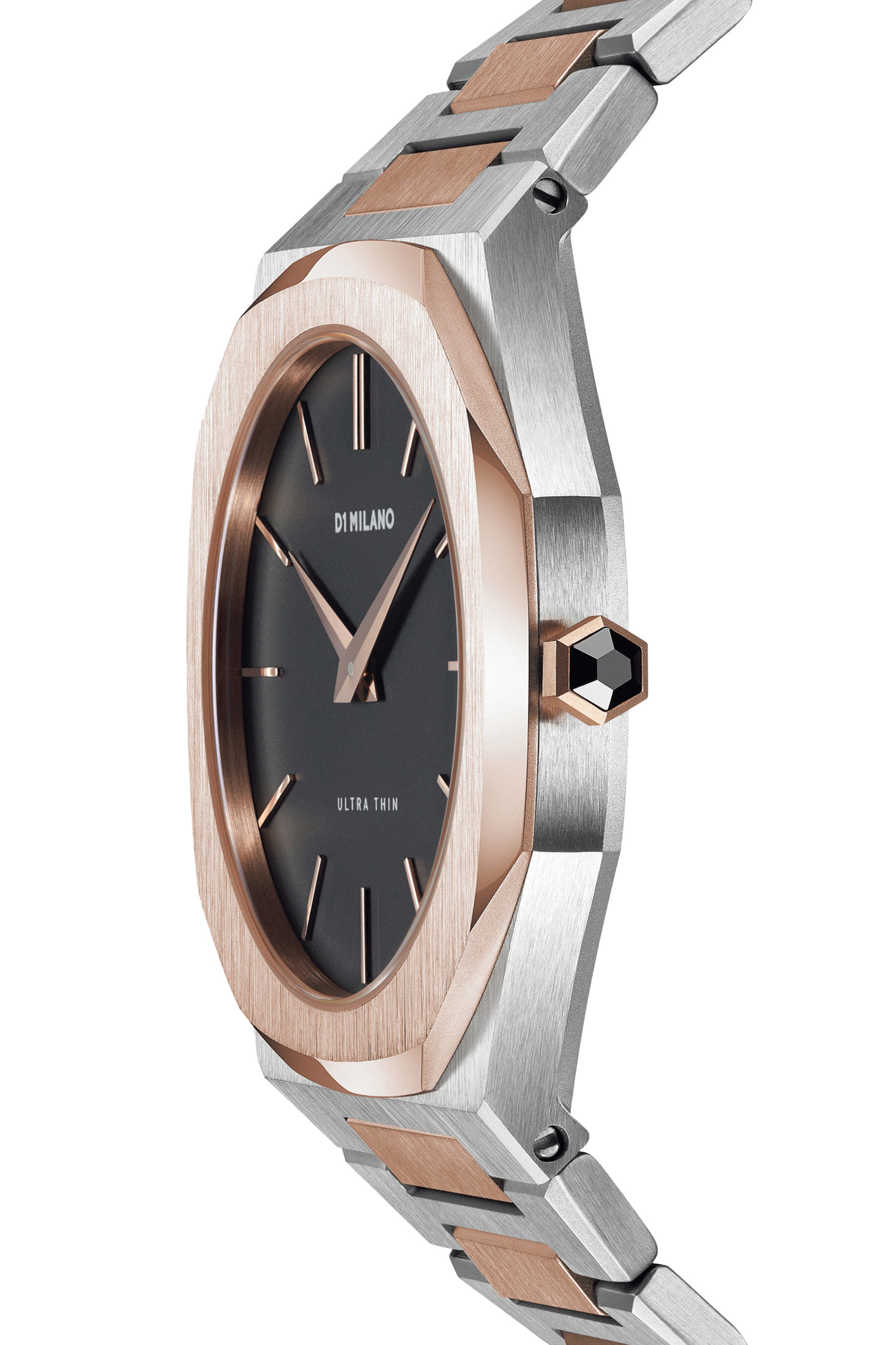 ساعة بقطر 40 مم بسوار بتصميم رفيع