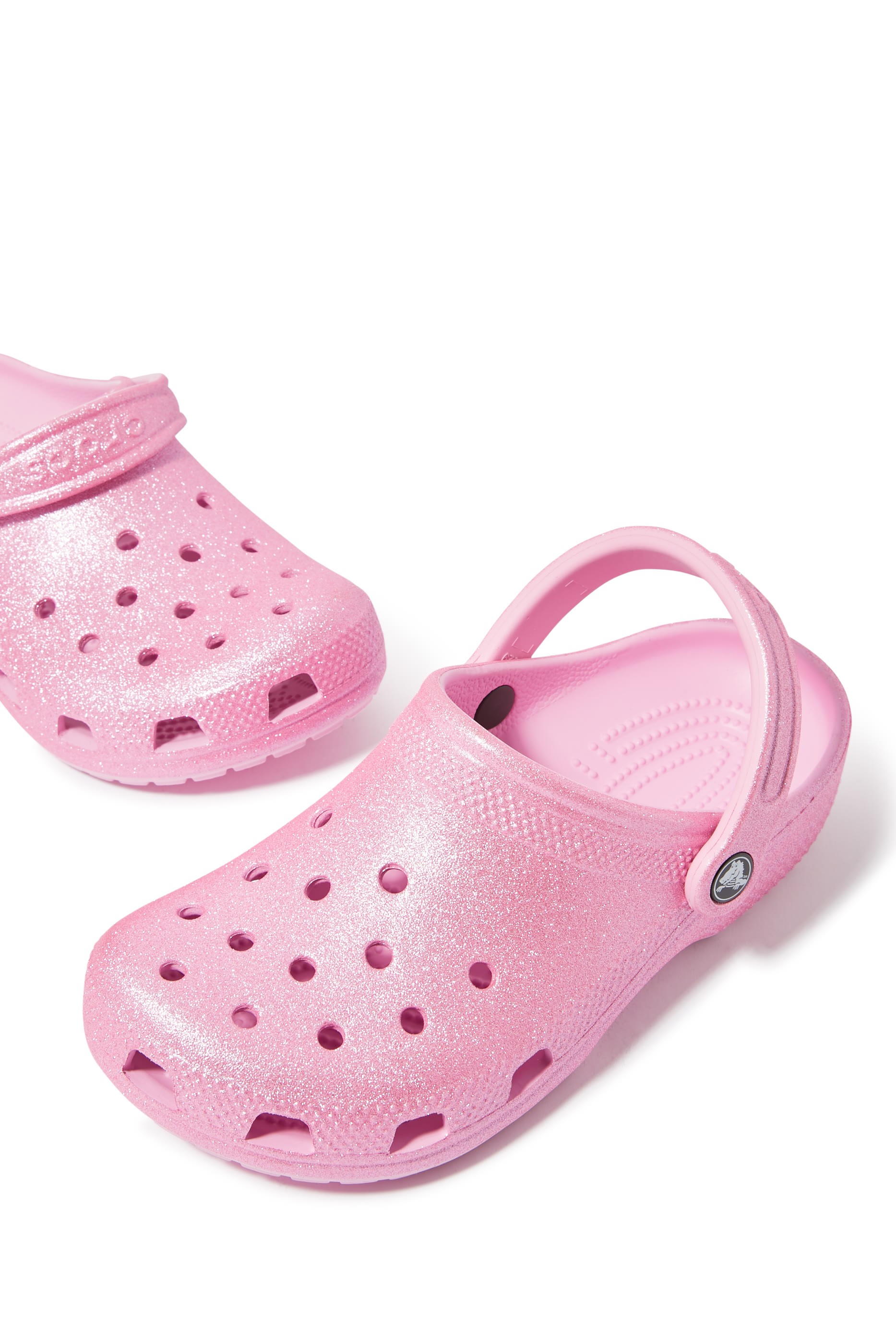 حذاء كلاسيكي مفتوح بجليتر للأطفال