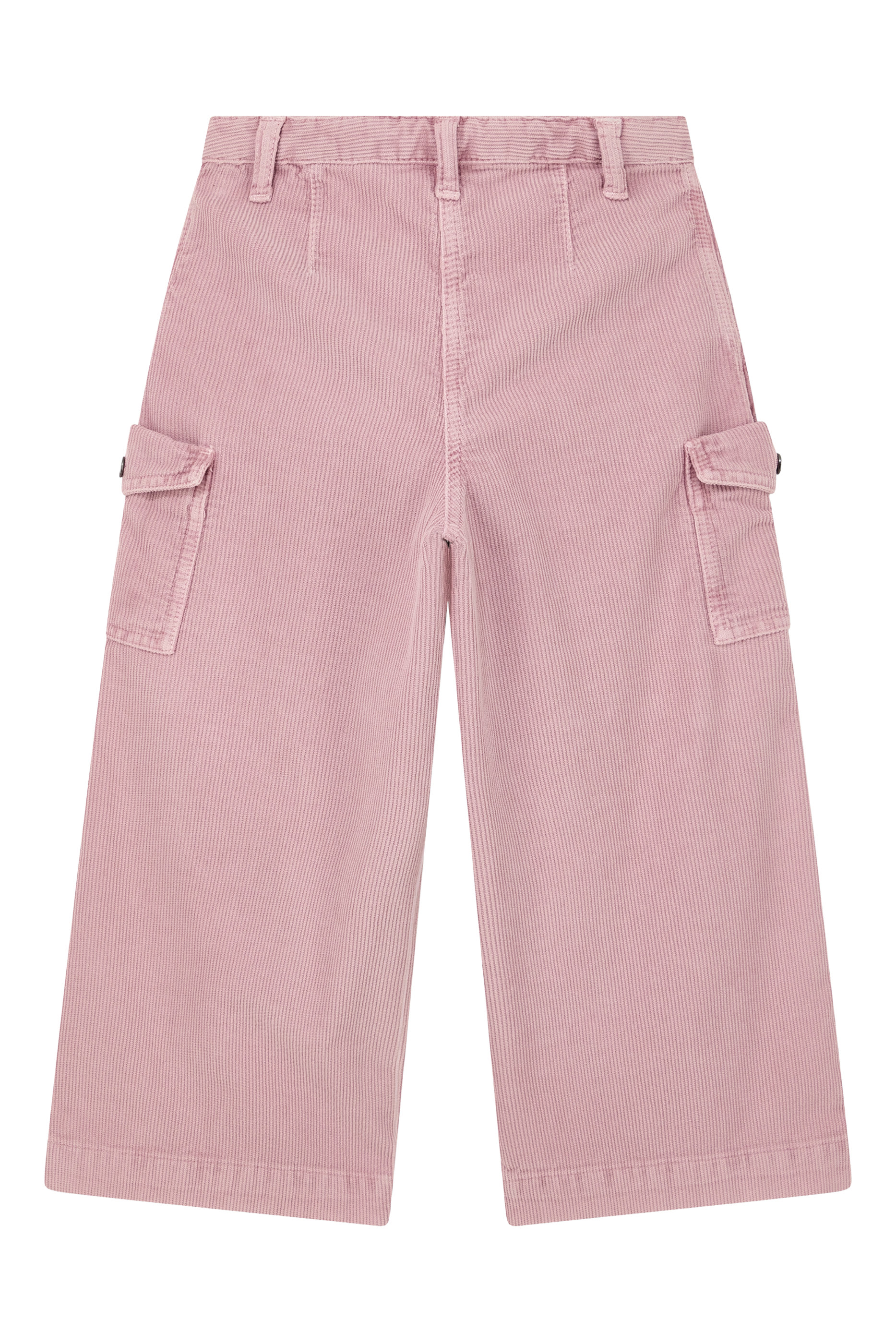 Kids Corduroy Cargo Pocket Five-Pocket Trousers