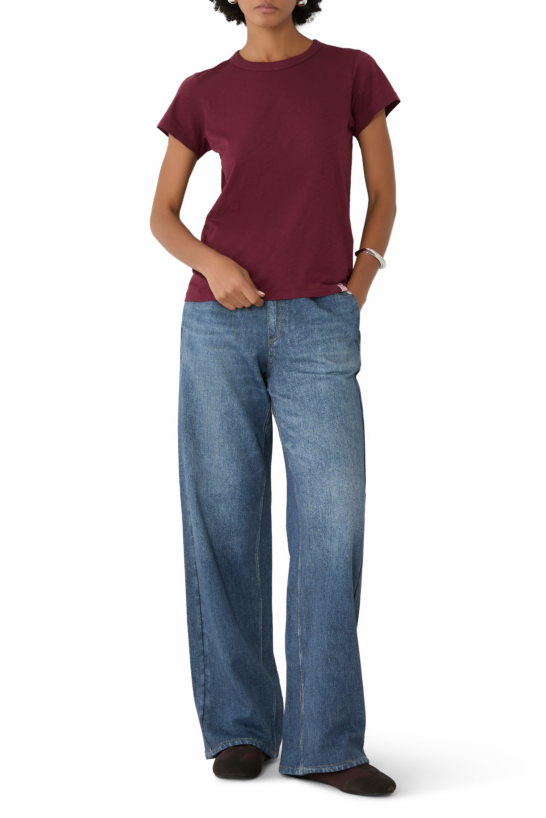 تيشيرت قماش بارز الملمس