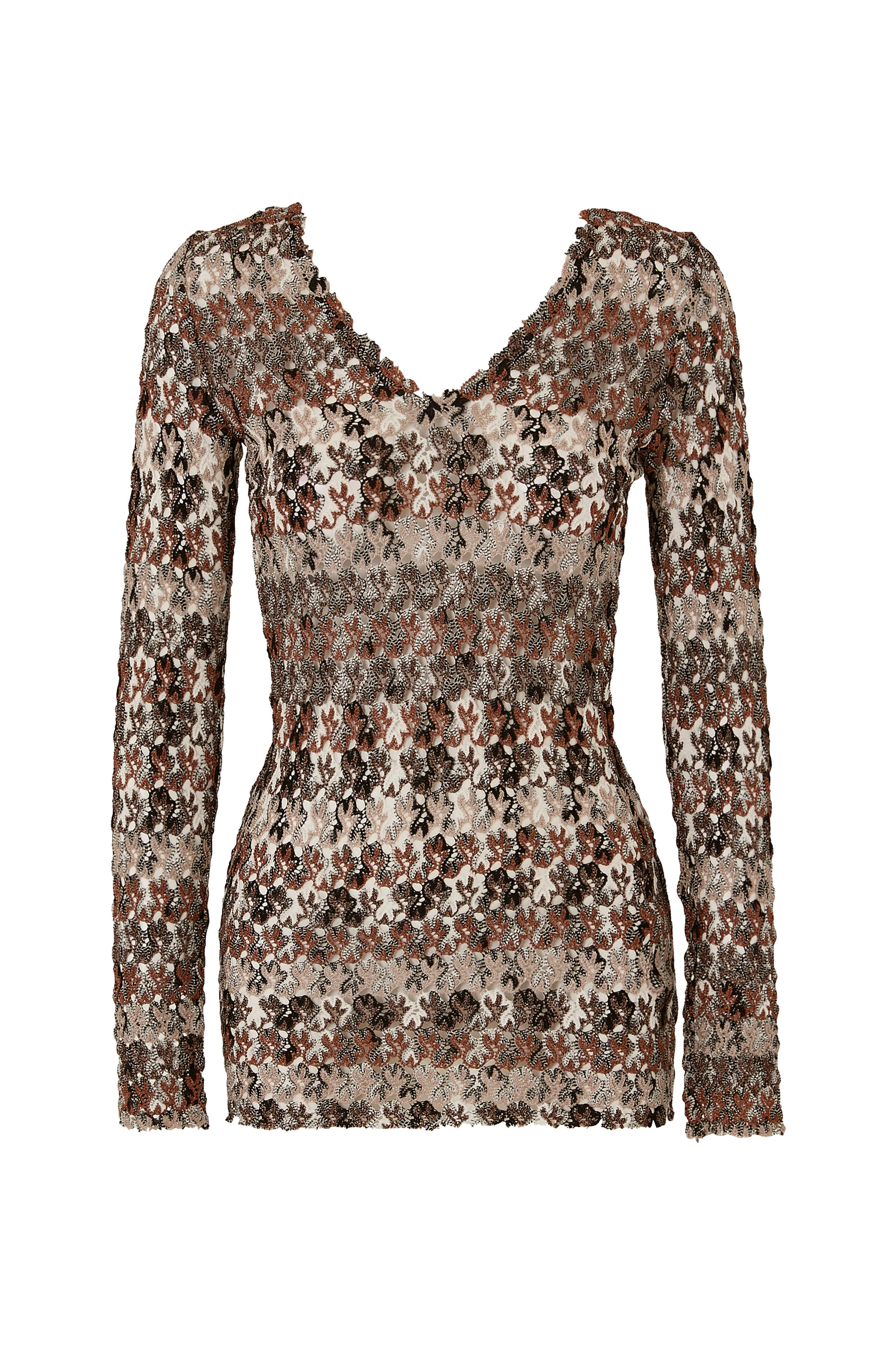 بلوزة بخطوط دانتيل وراشيل لوركس