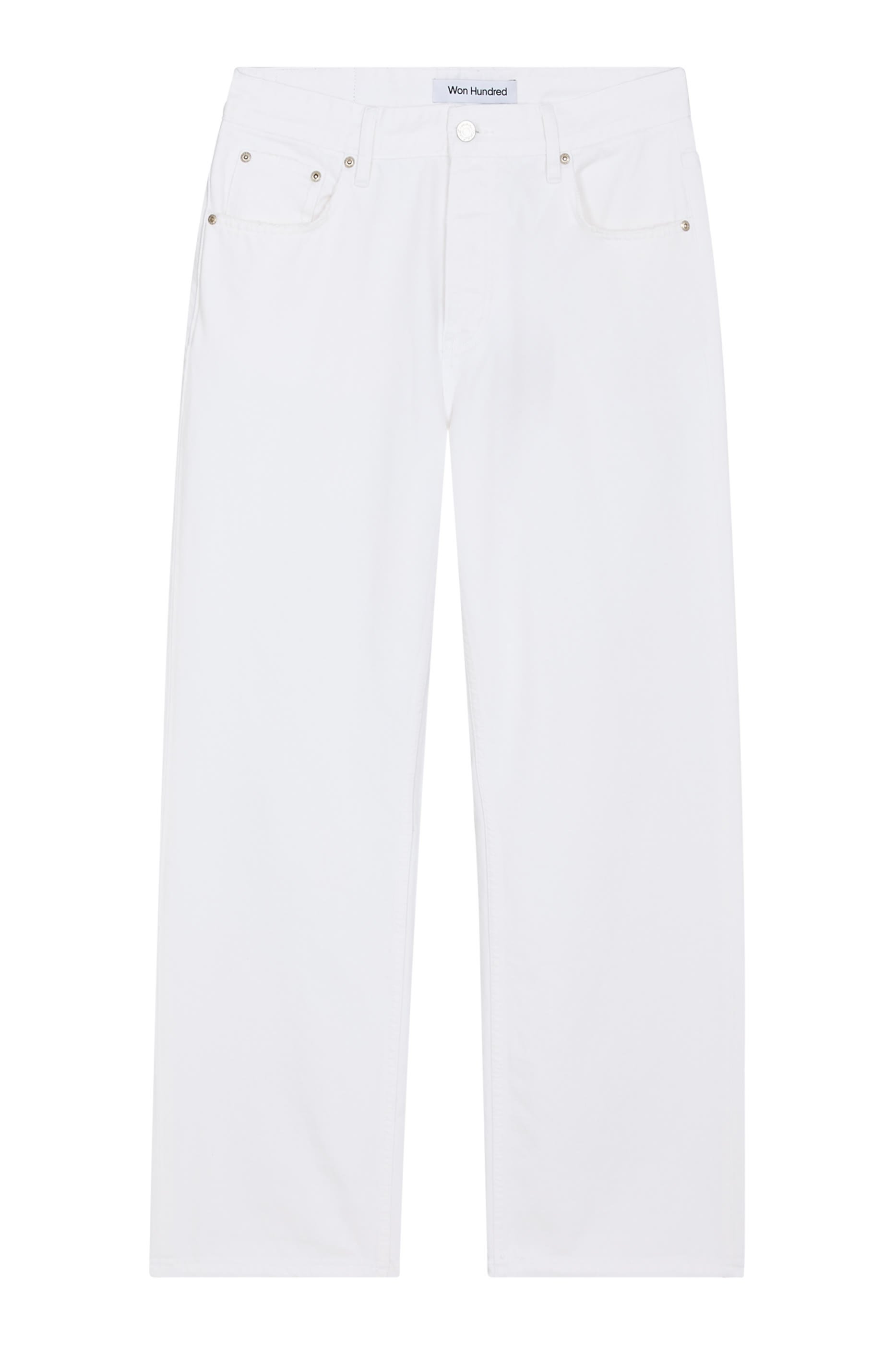 بنطال جينز جنوا ام بلون أبيض